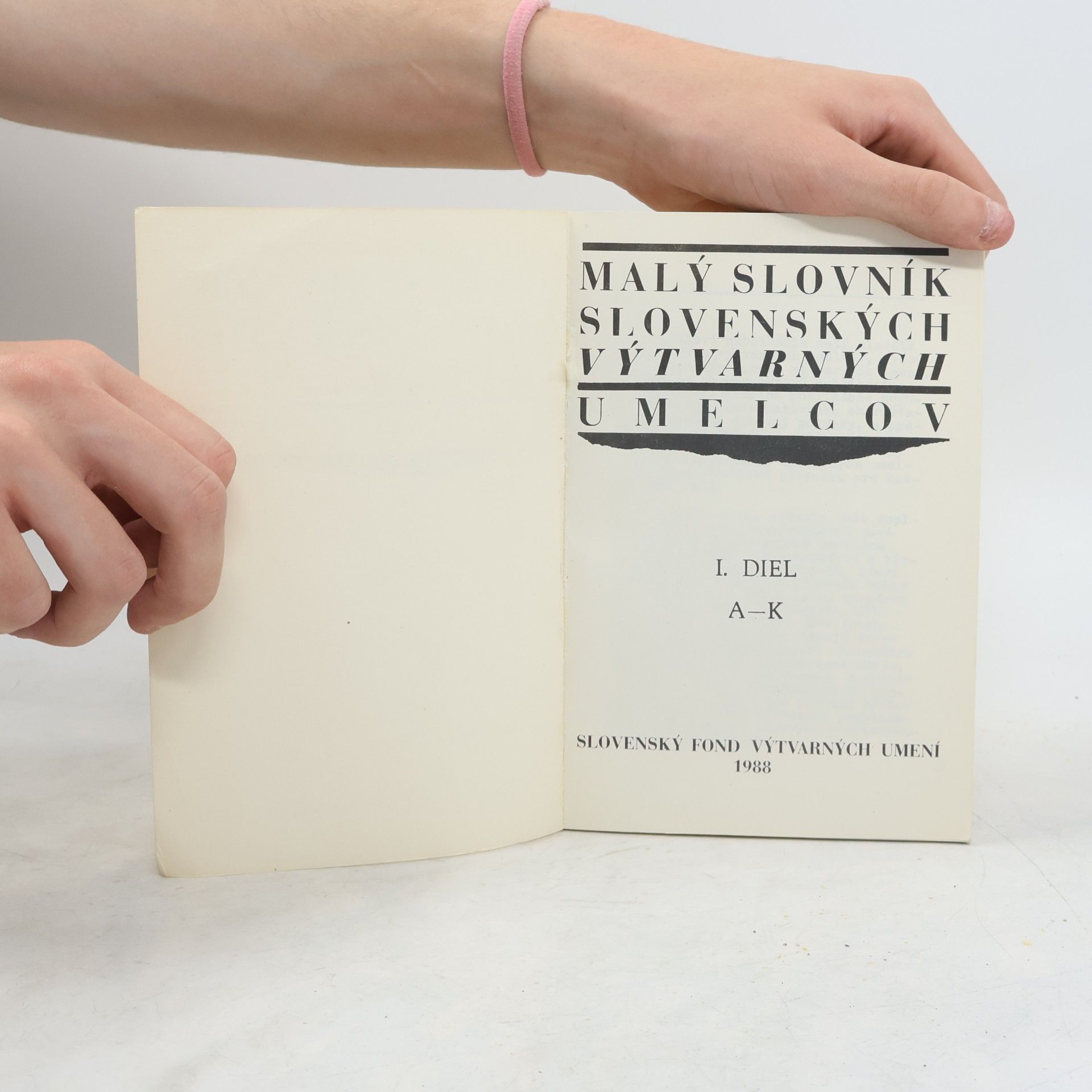 Collectif d'auteurs Malý slovník slovenských výtvarných umelcov I
