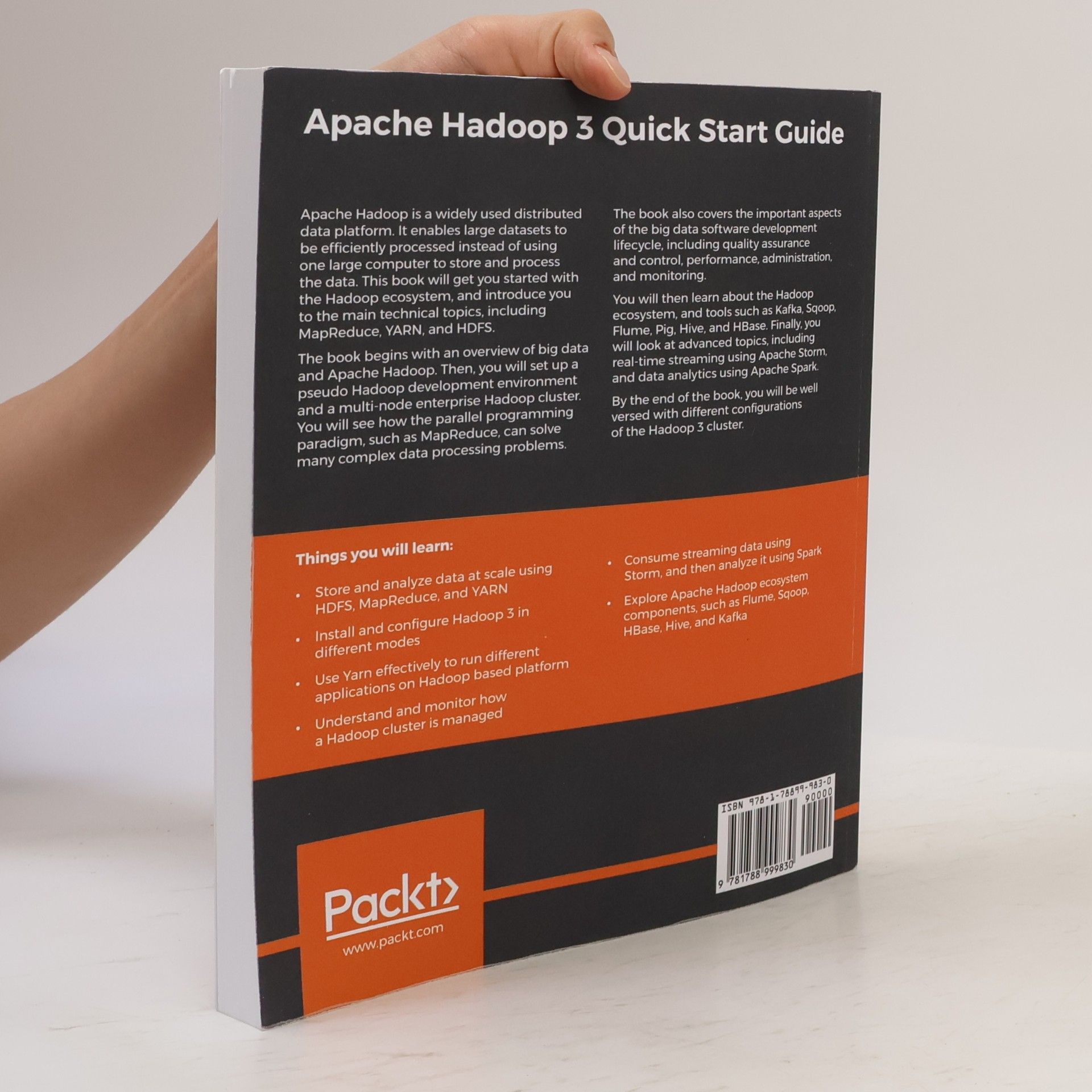 Hrishikesh Vijay Karambelkar Apache Hadoop 3 Quick Start Guide