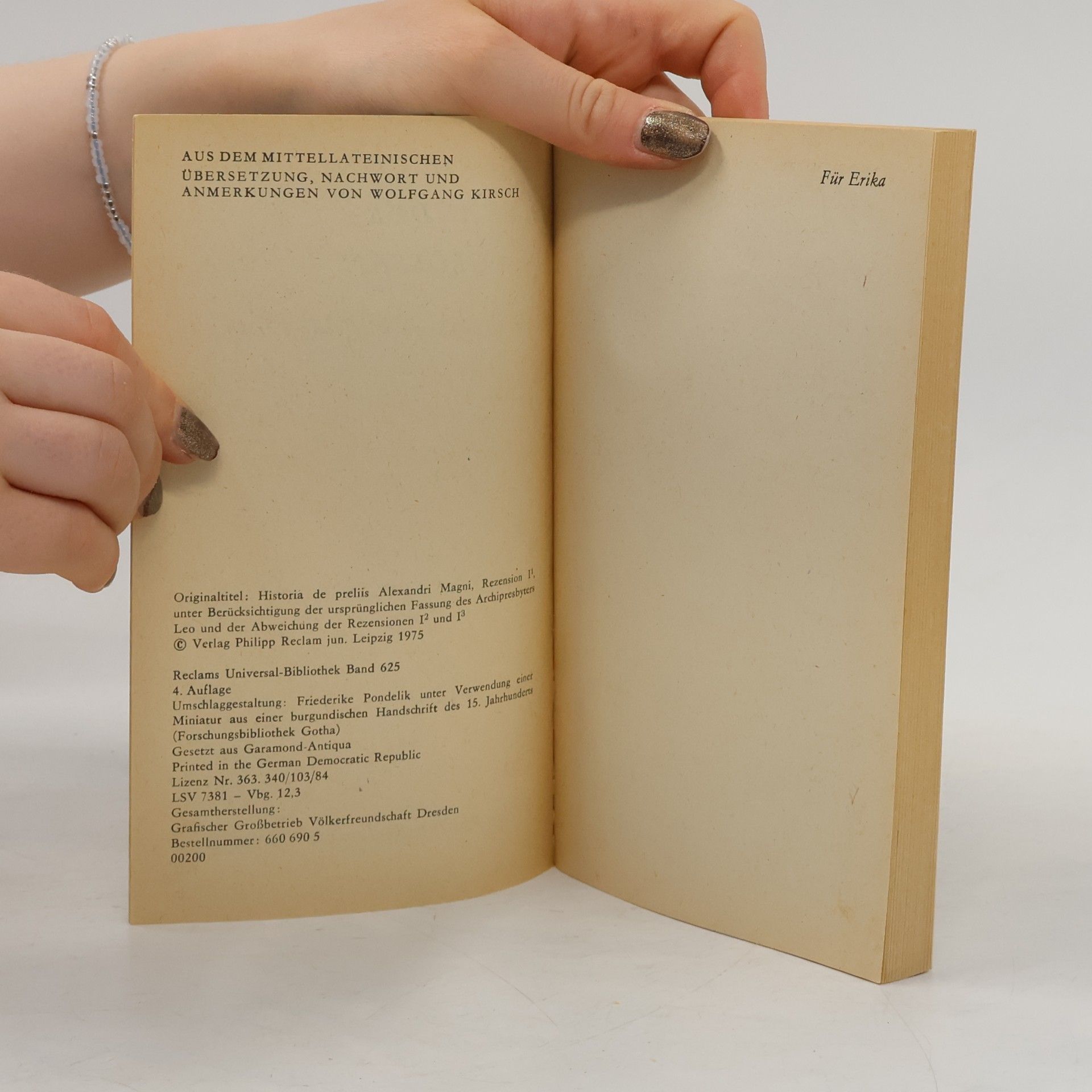 Various authors Historie von Alexander dem Grossen