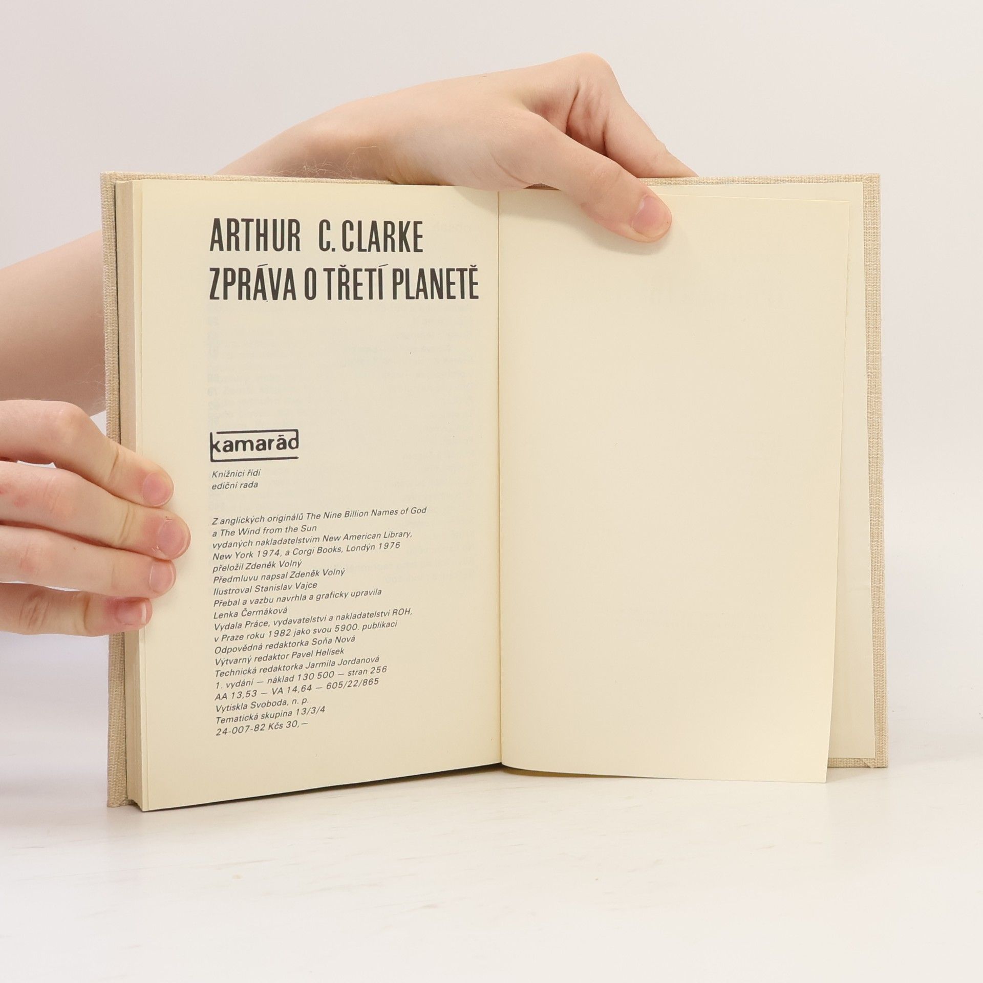 Arthur Charles Clarke Zpráva o třetí planetě