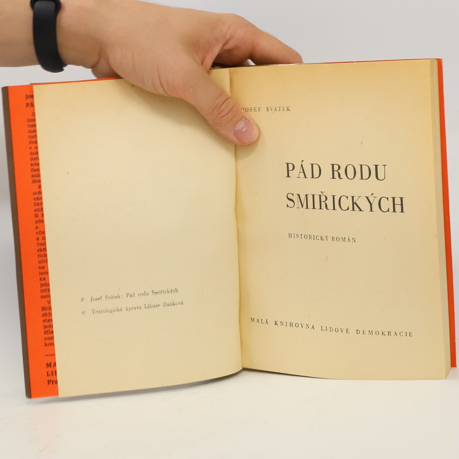 Josef Svátek Pád rodu Smiřických