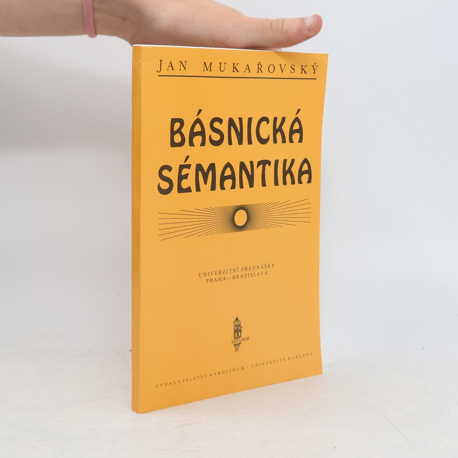 Jan Mukařovský Básnická sémantika