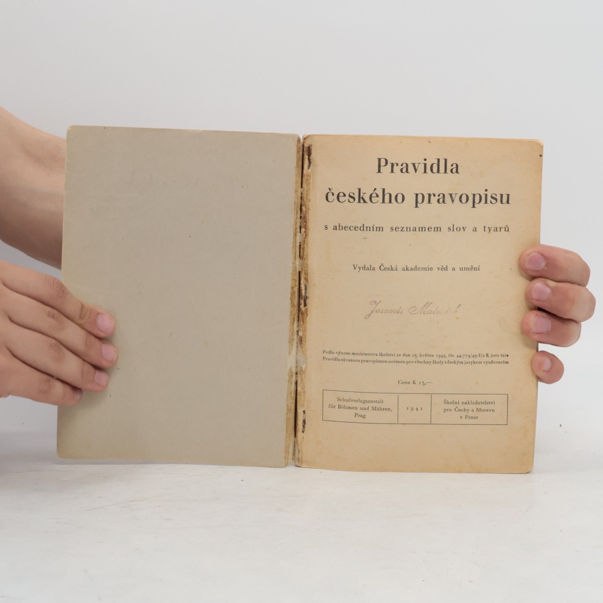 Kolektiv autorů Pravidla českého pravopisu s abecedním seznamem slov a tvarů