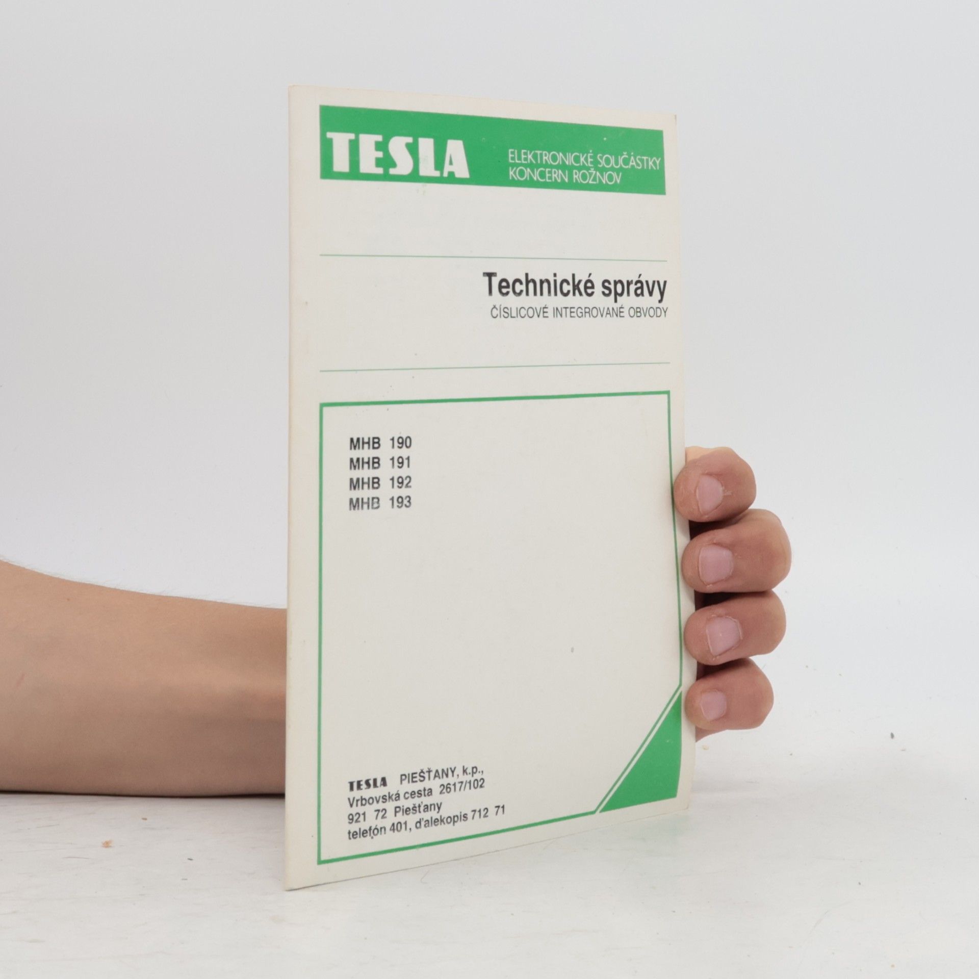 Collectif d'auteurs Tesla - elektronické součástky koncern Rožnov