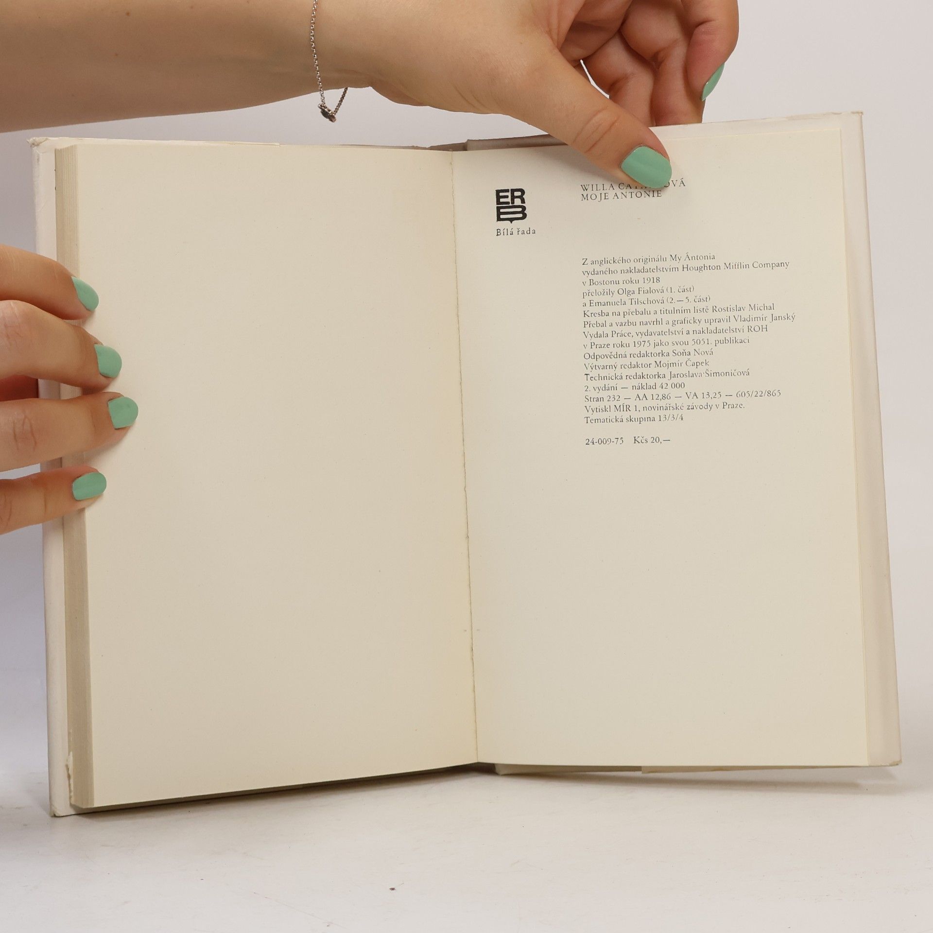 Willa Cather Moje Antonie
