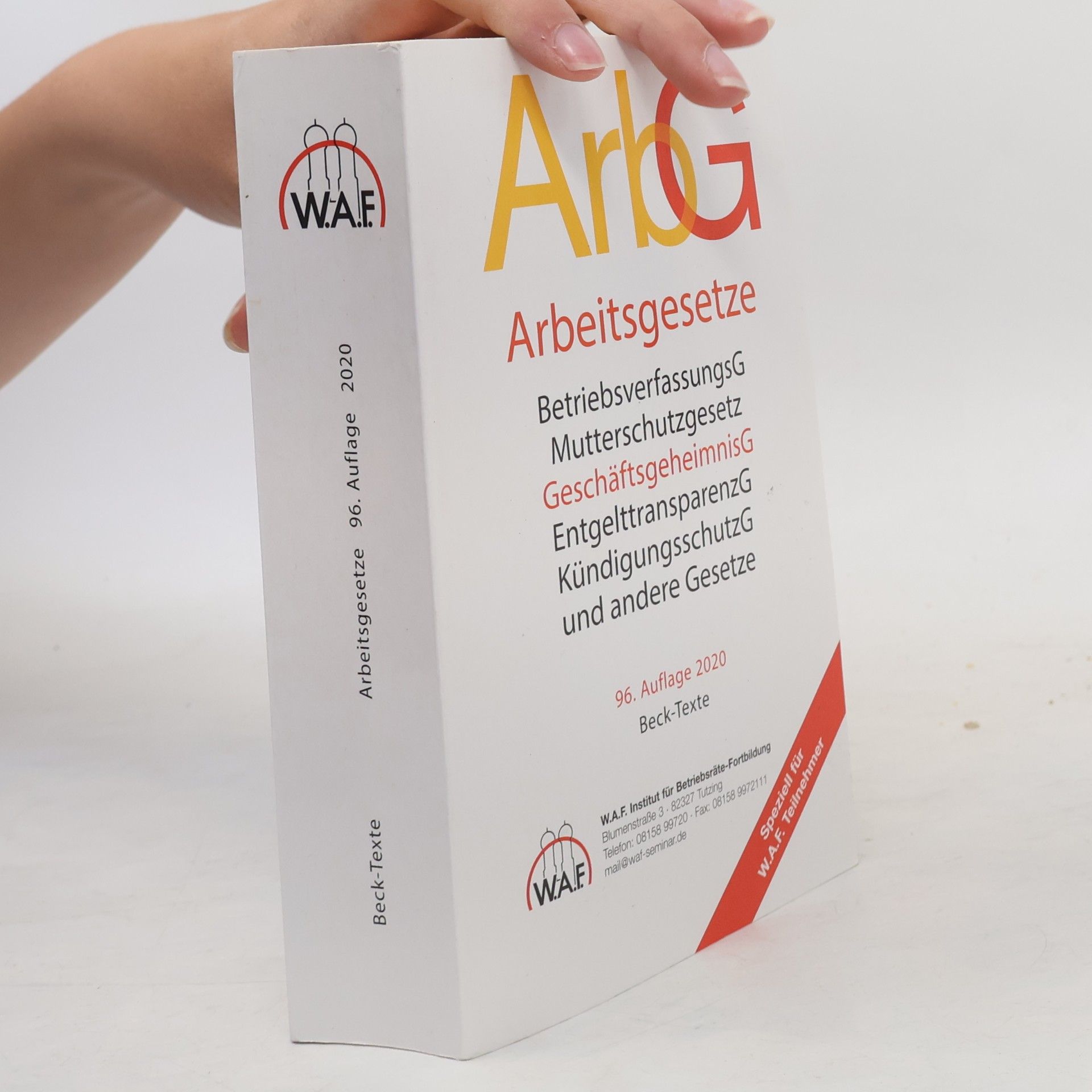 Various authors ArbG Arbeitsgesetze