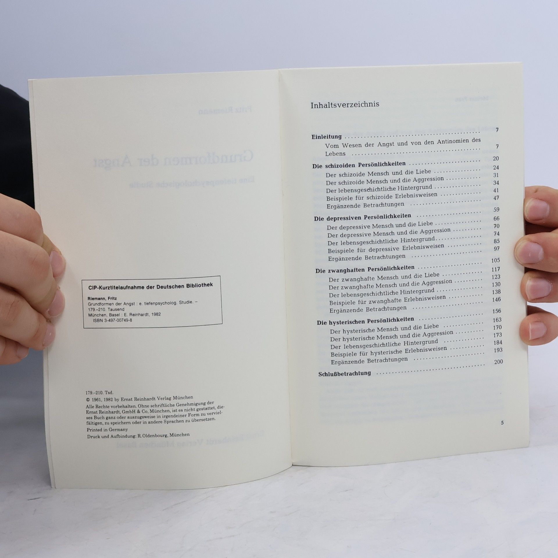 Fritz Riemann Grundformen der Angst