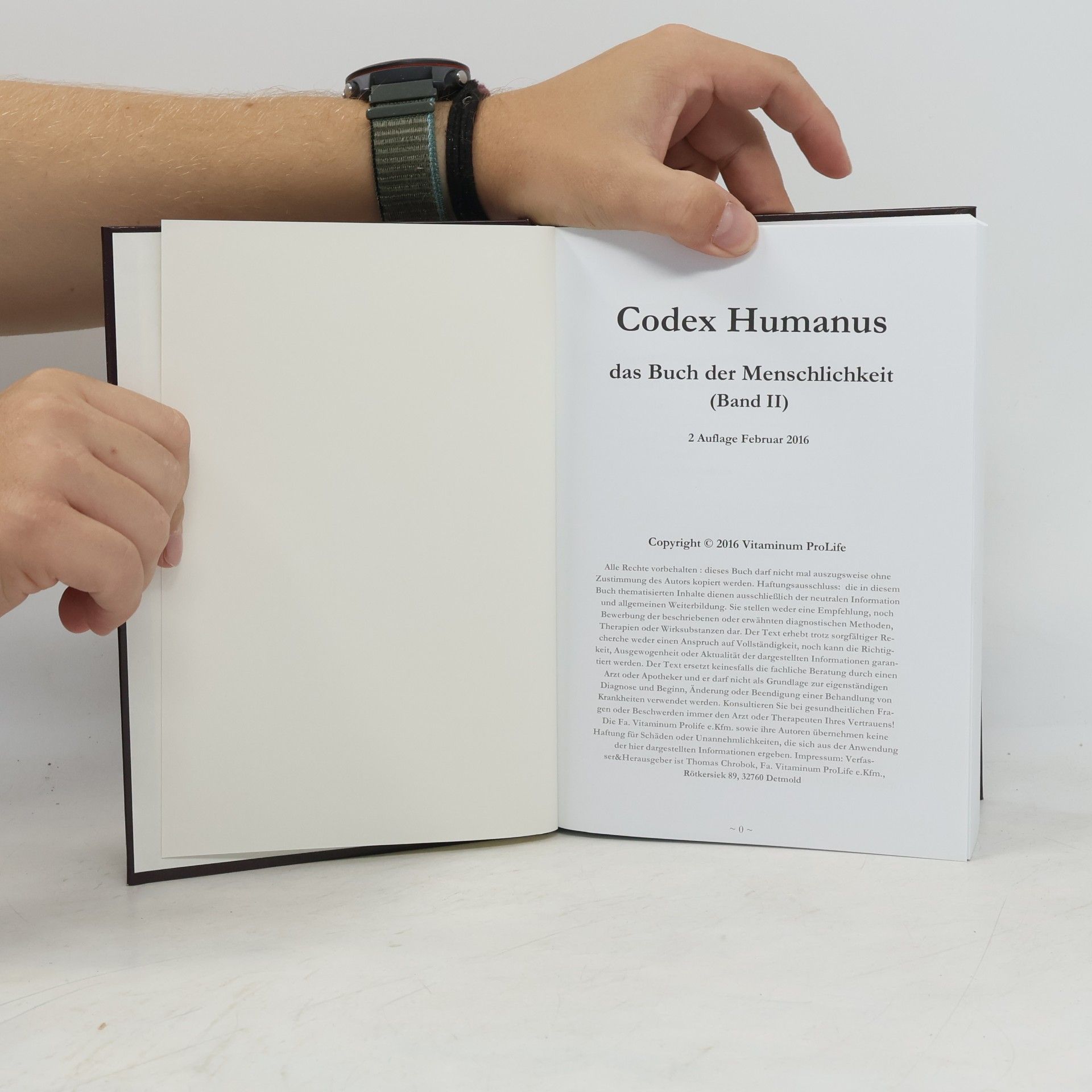 Various authors Codex Humanus. Das Buch der Menschlichkeit II