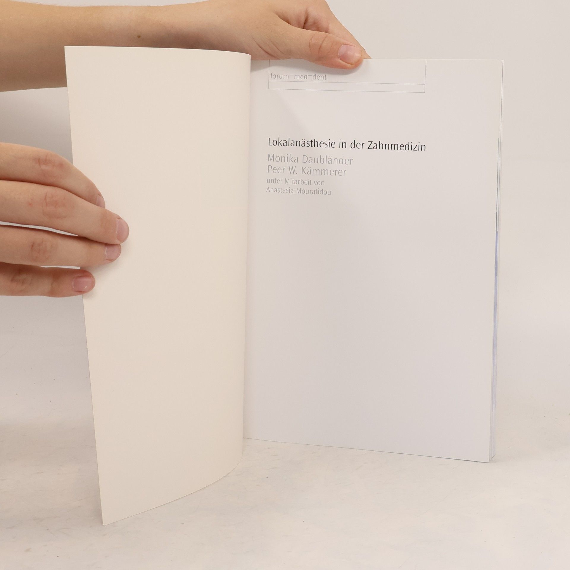 Autorenkollektiv Lokalanästhesie in der Zahnmedizin