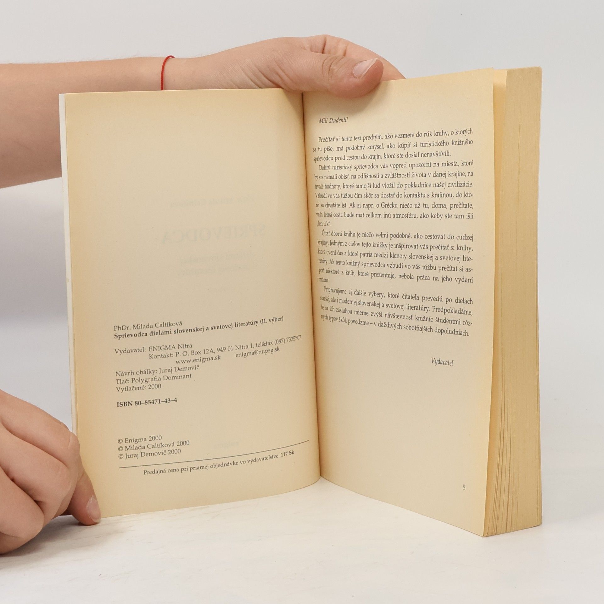 Milada Caltíková Sprievodca dielami slovenskej a svetovej literatúry