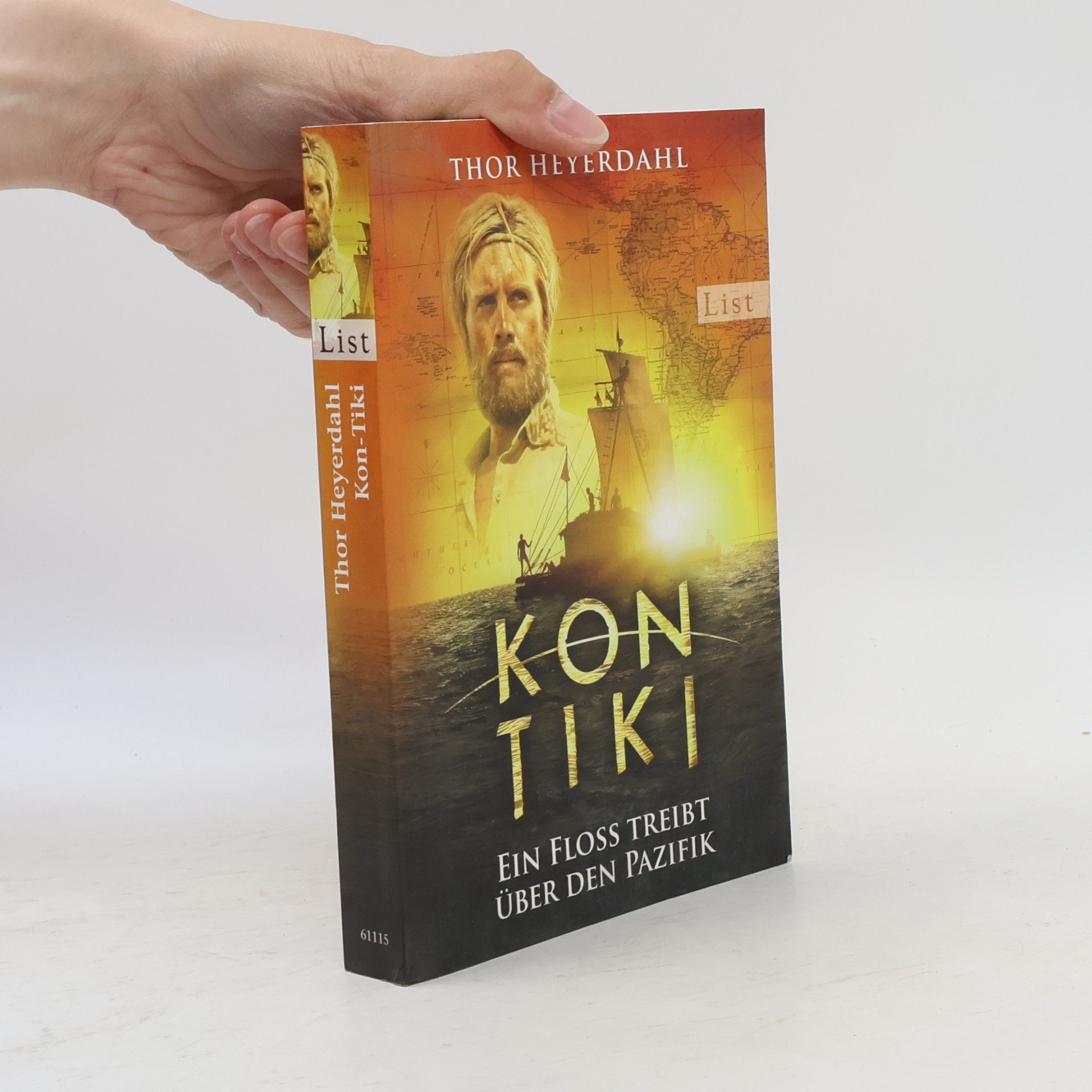 Thor Heyerdahl Kon-Tiki : ein Floß treibt über den Pazifik