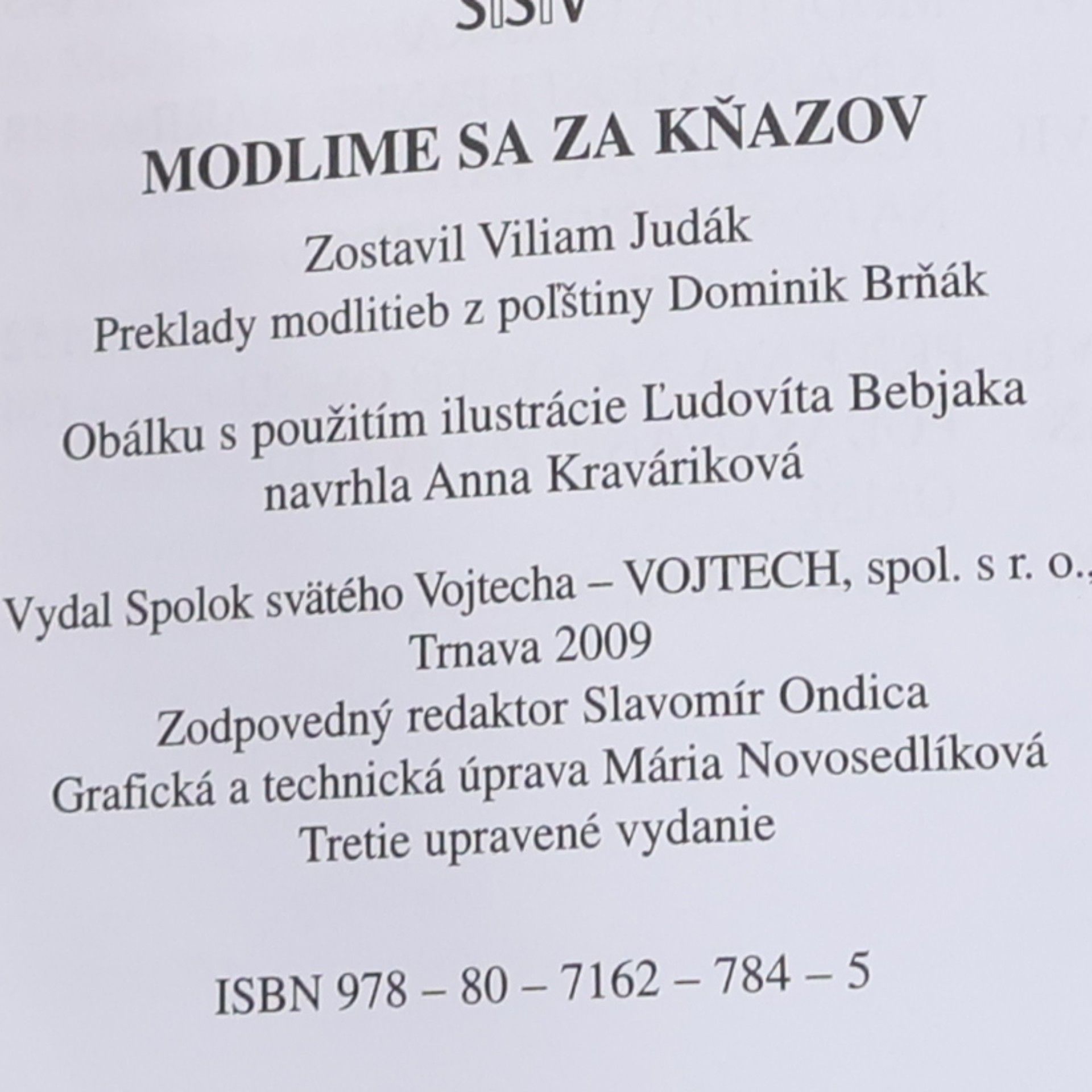 Viliam Judák Modlime sa za kňazov