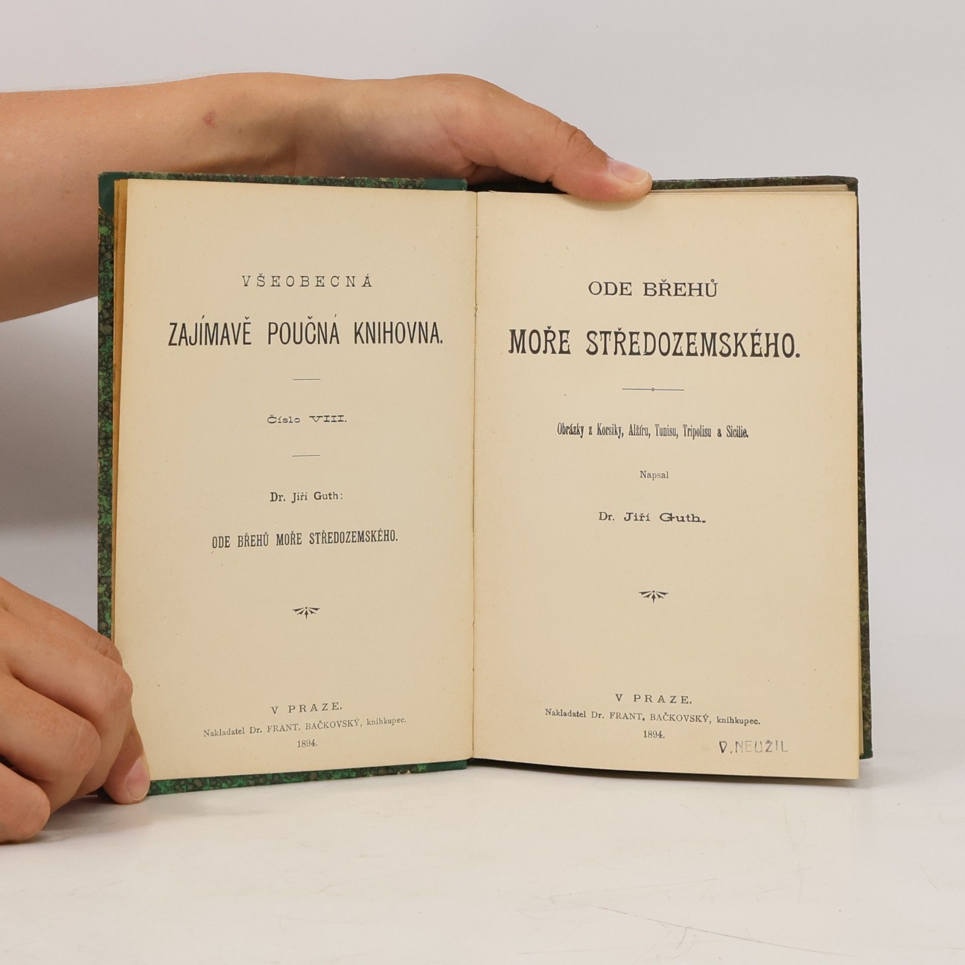 Jiří Stanislav Guth-Jarkovský Ode břehů moře Středozemského
