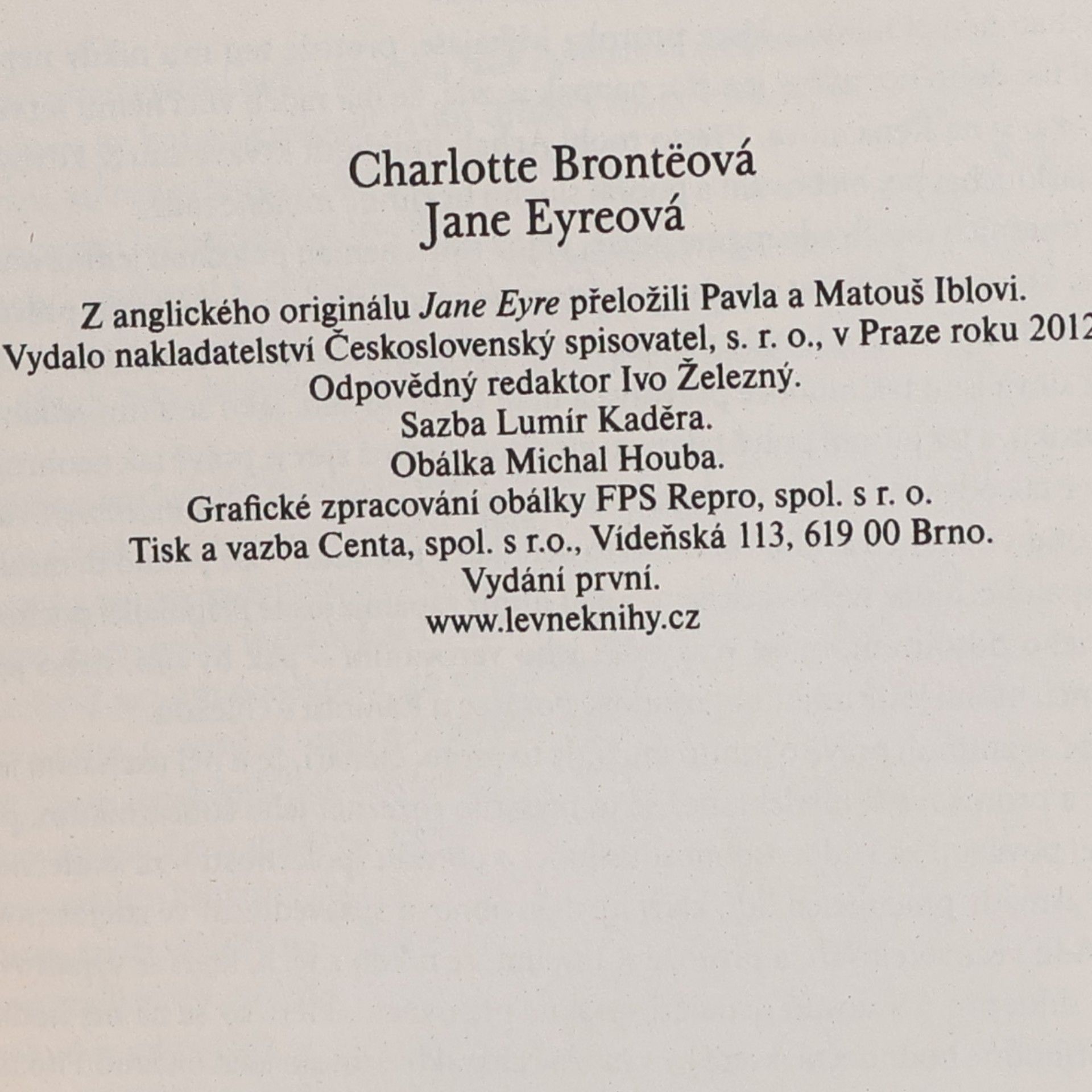 Charlotte Brontë Jane Eyreová