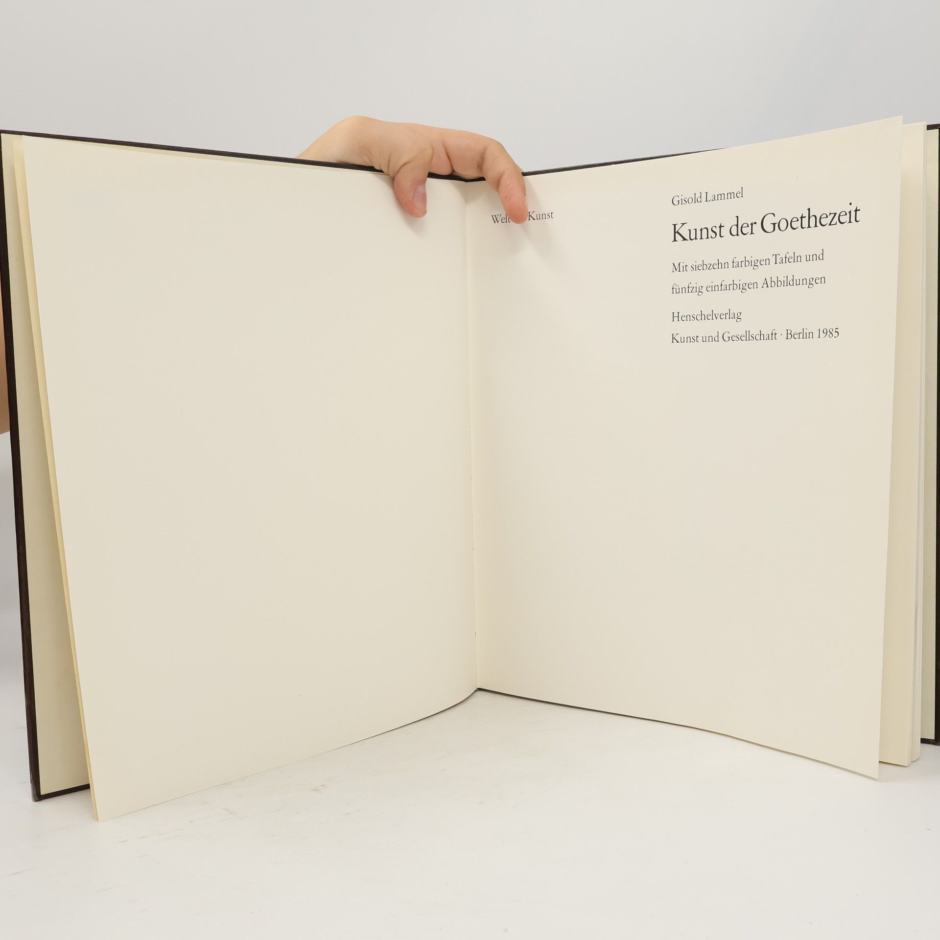 Gisold Lammel Kunst der Goethezeit