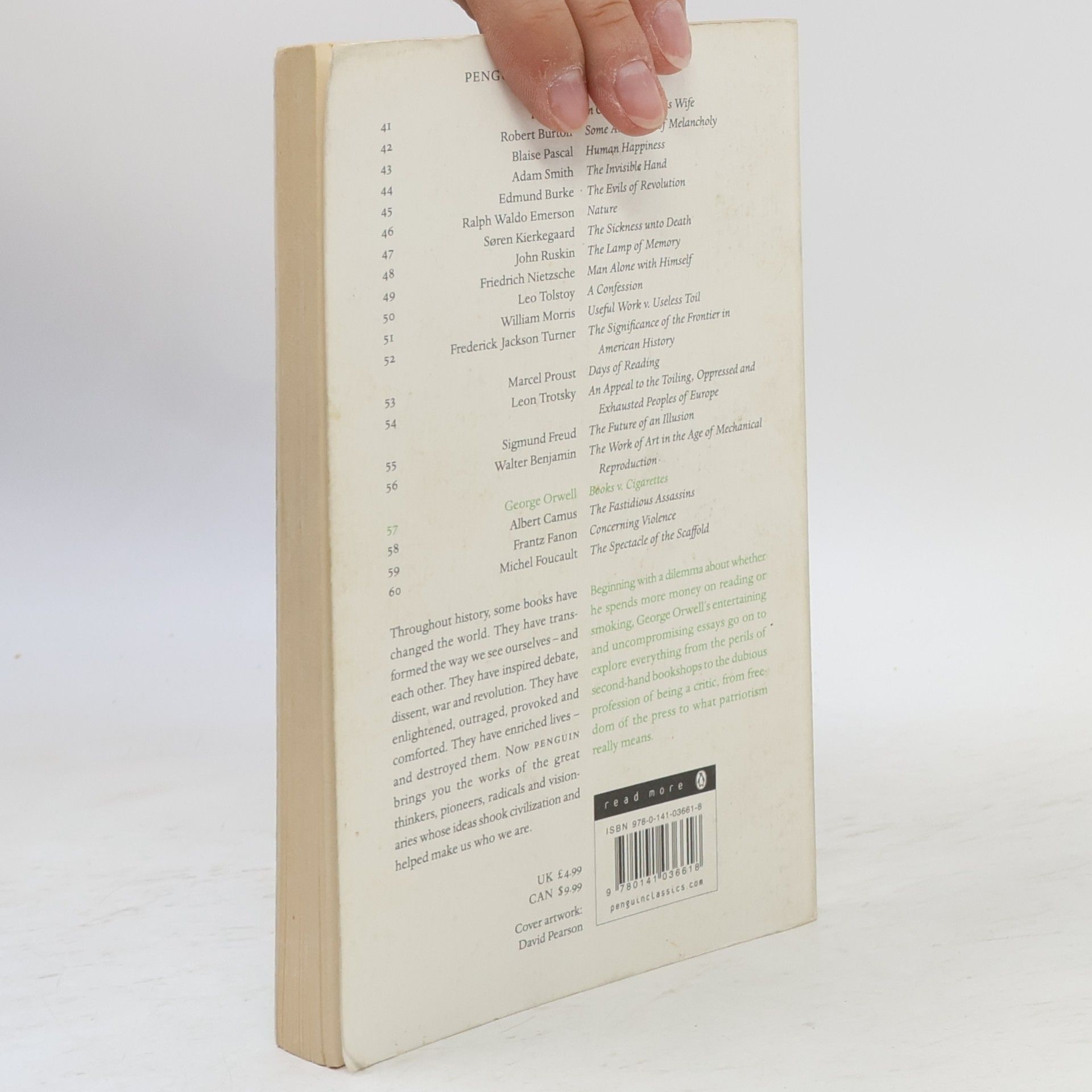 George Orwell Books v. Cigarettes