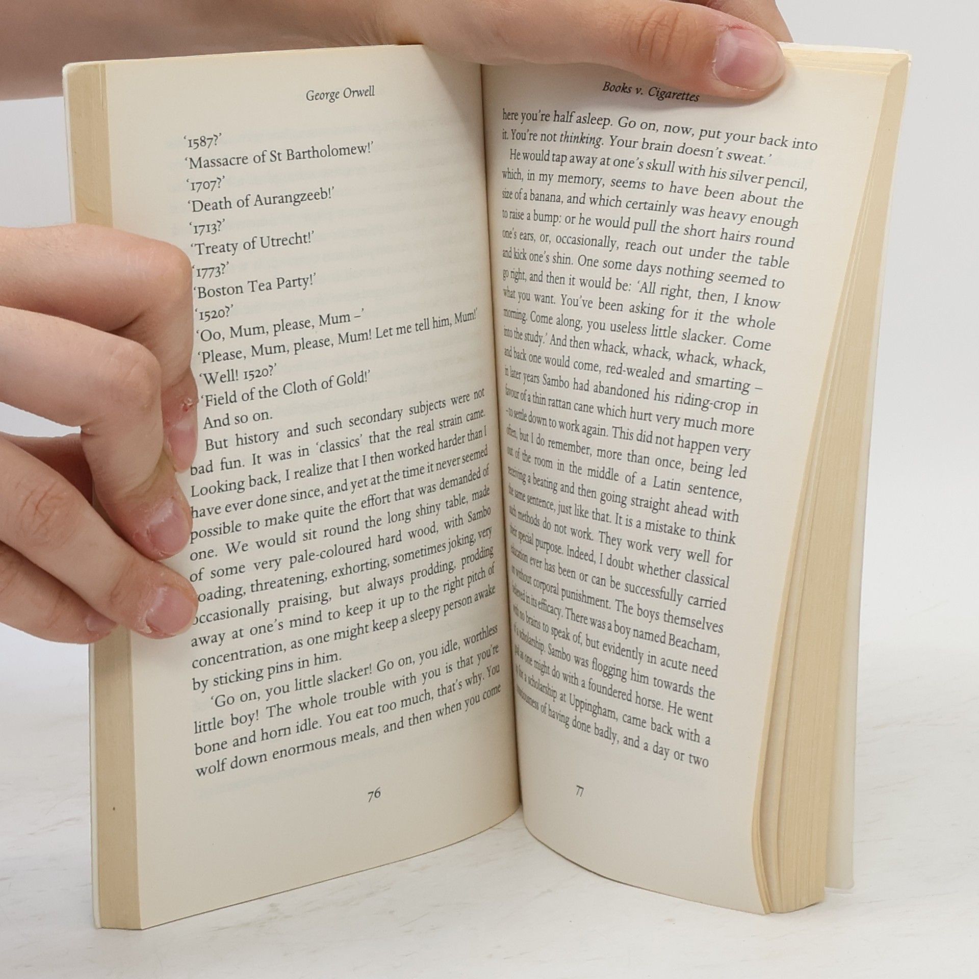 George Orwell Books v. Cigarettes
