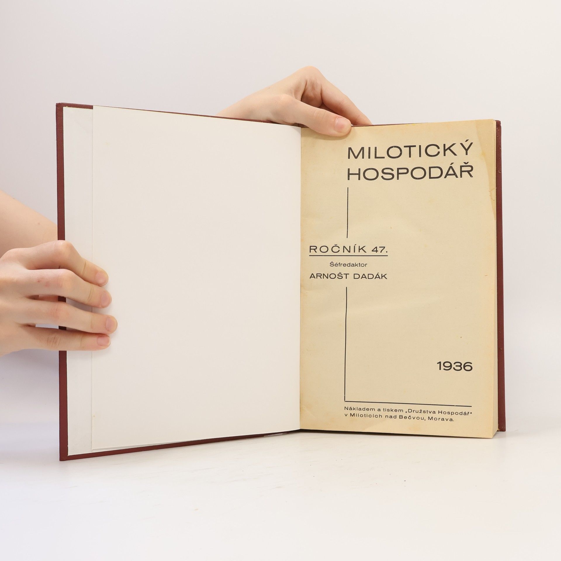 Arnošt Dadák Milotický hospodář 47