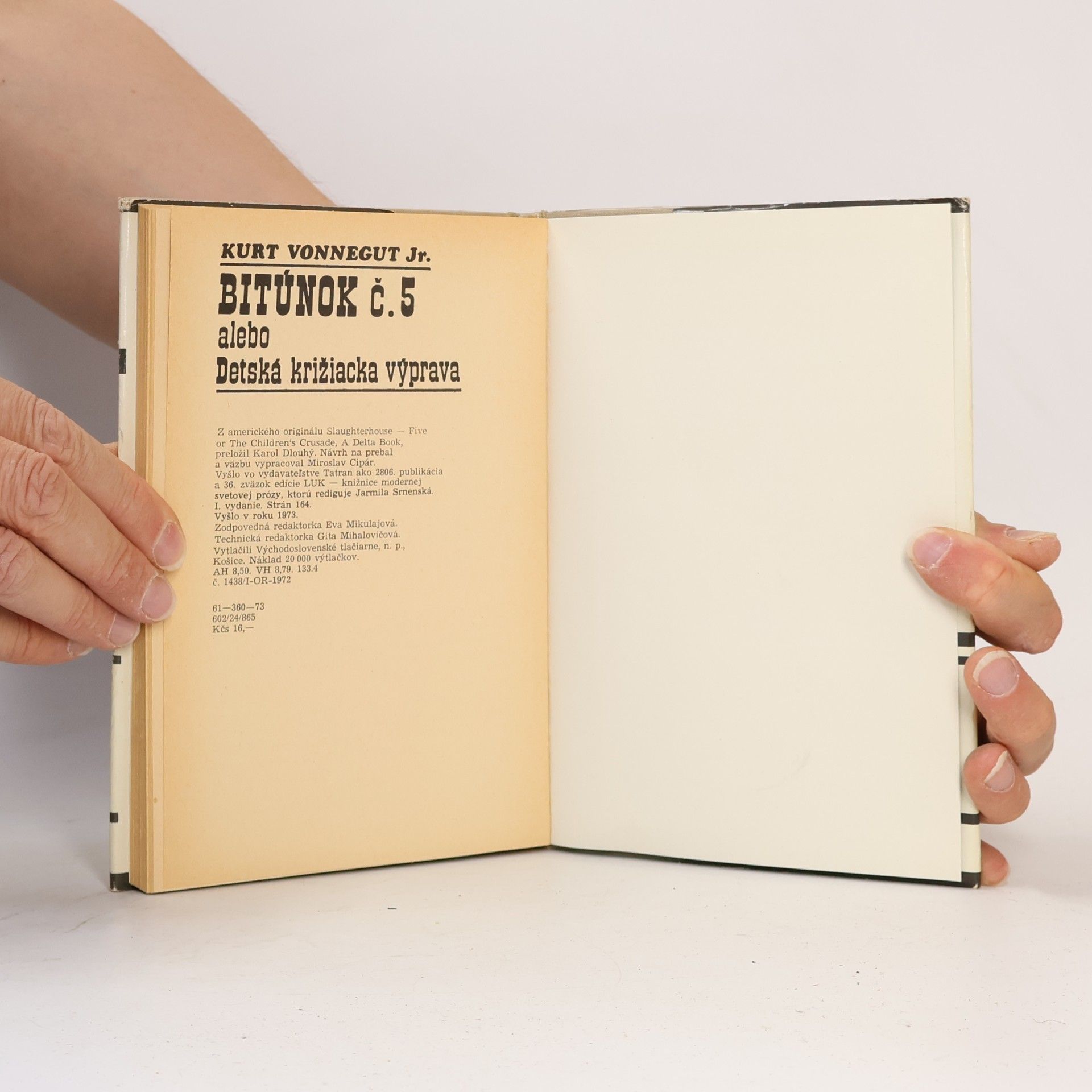 Kurt Vonnegut Bitúnok č. 5 alebo Detská križiacka výprava
