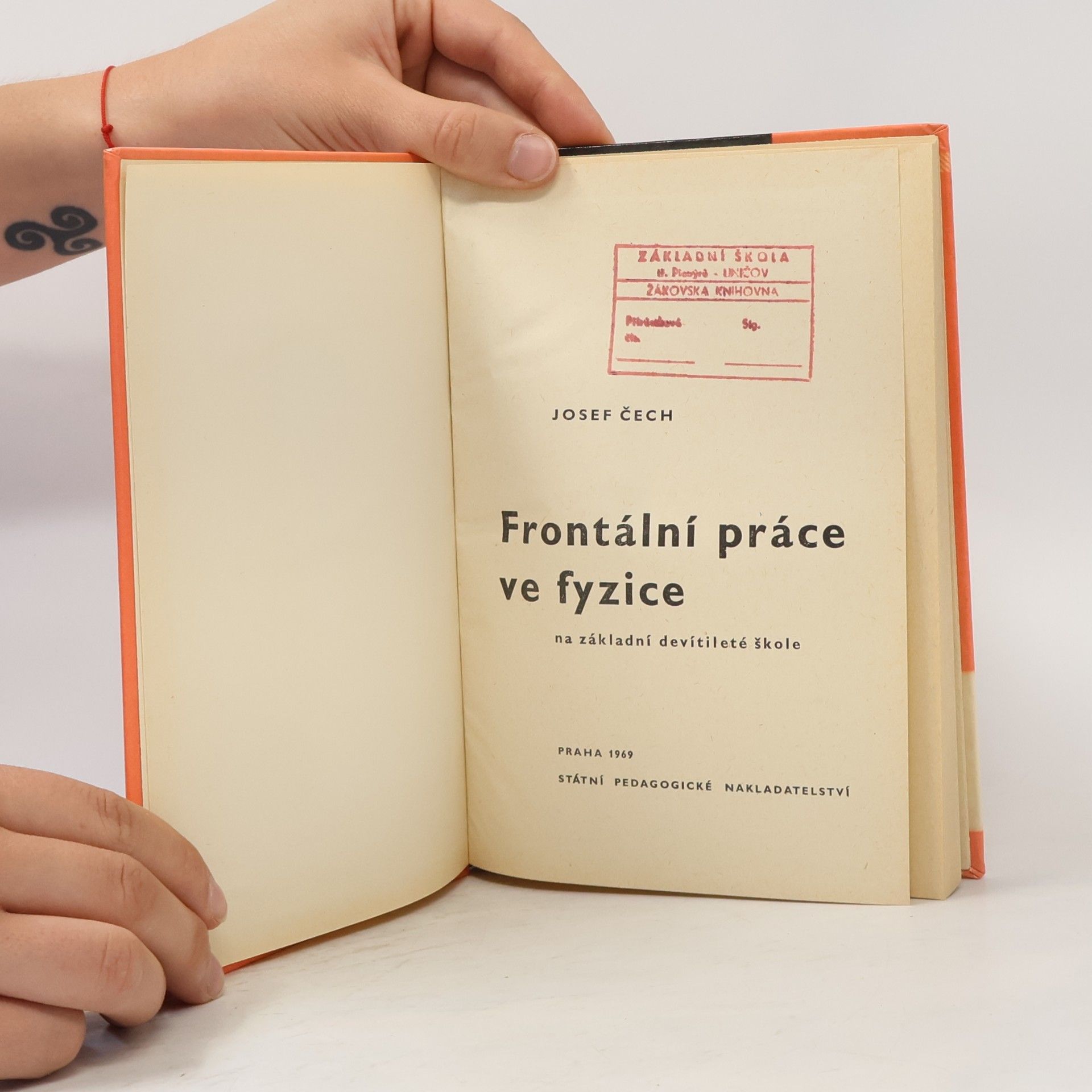 Josef Čećh Frontální práce ve fyzice