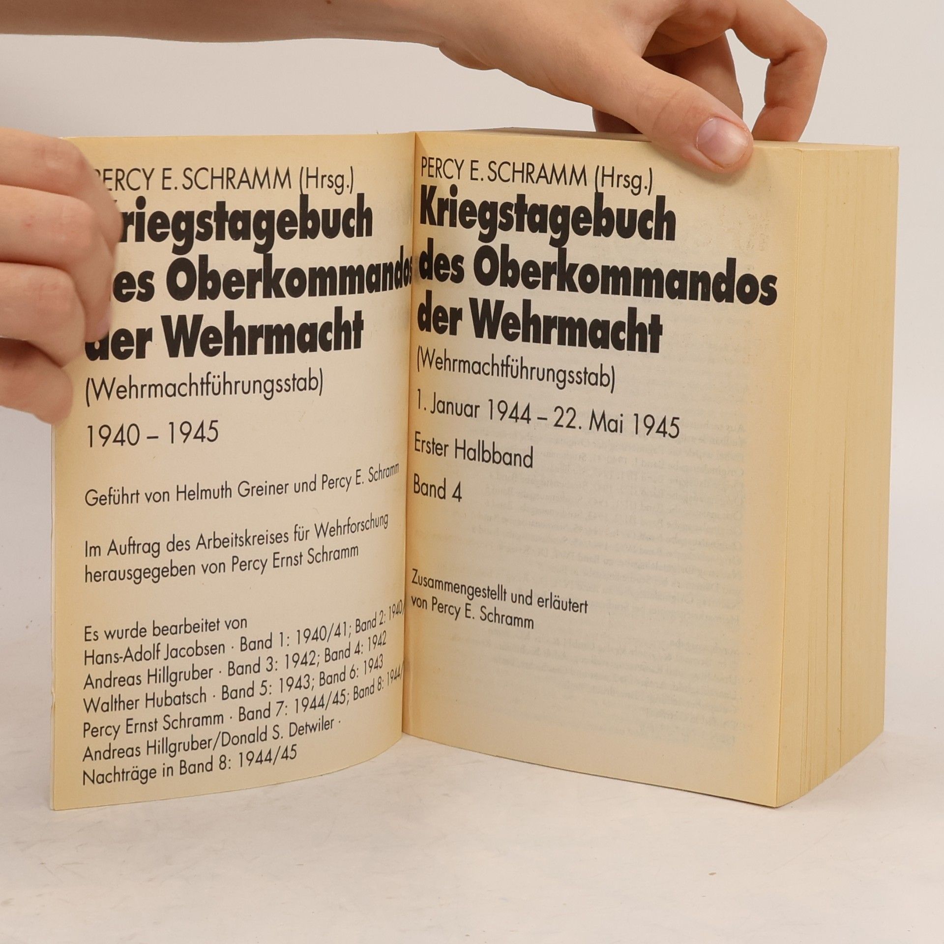 Percy Ernst Schramm Kriegstagebuch des Oberkommandos der Wehrmacht 1944-1945. Teilband 1. 7