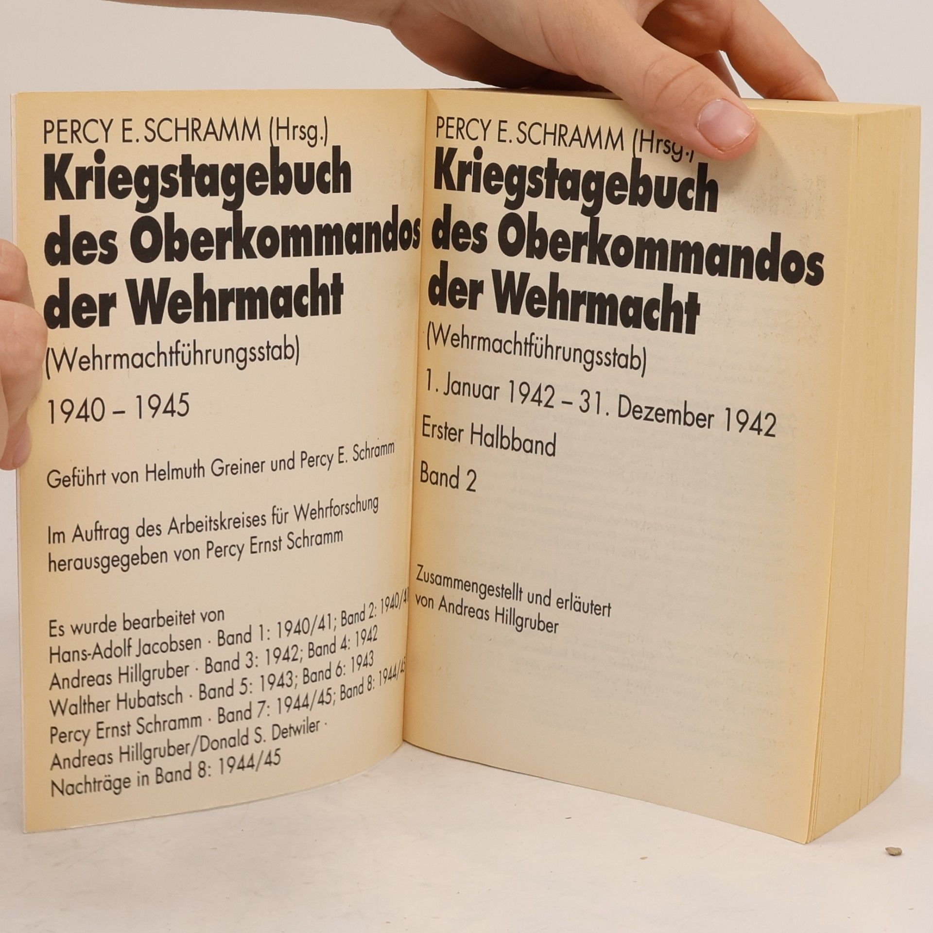 Percy Ernst Schramm Kriegstagebuch des Oberkommandos der Wehrmacht 1942. Teilband 1. 3
