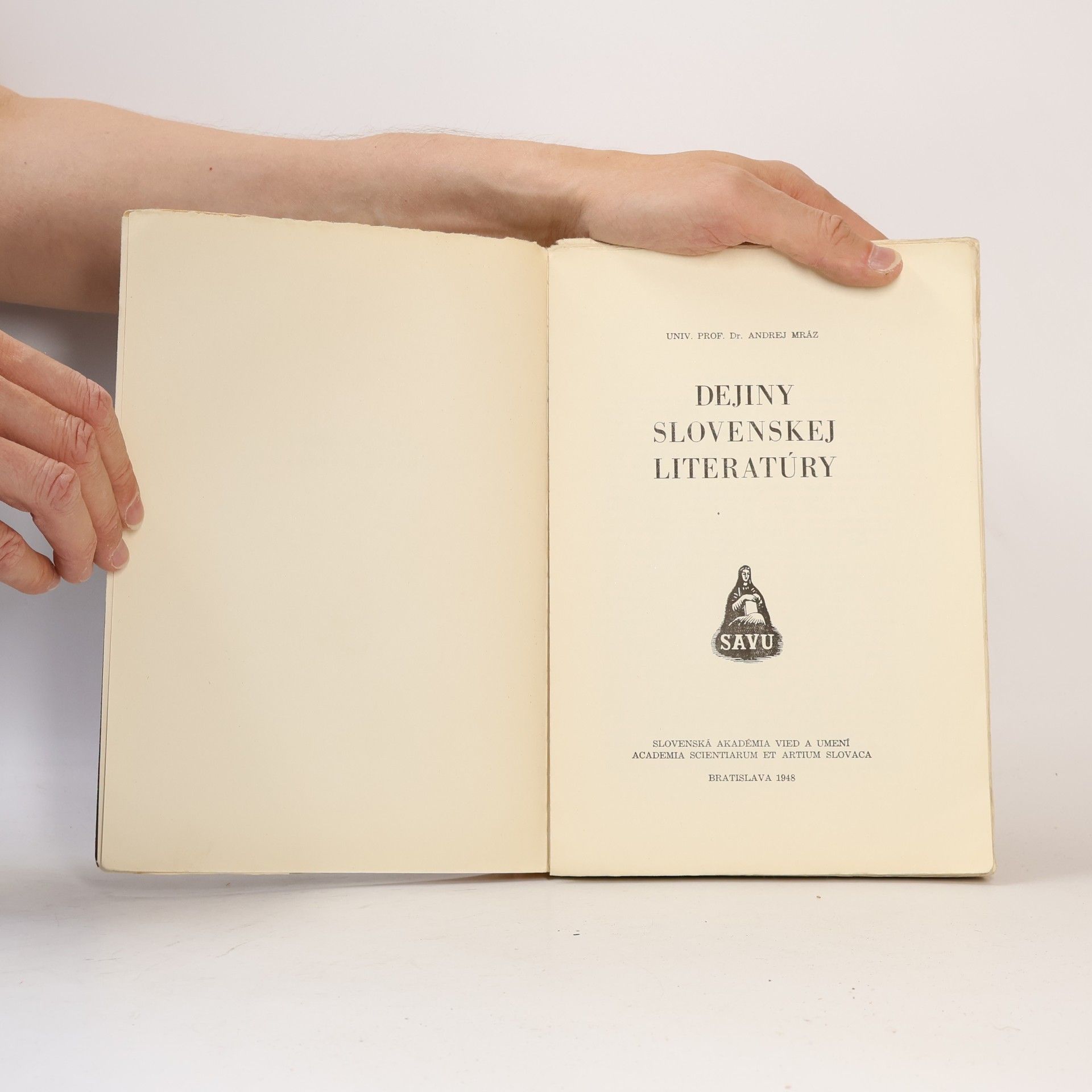 Andrej Mráz Dejiny Slovenskej literatúry