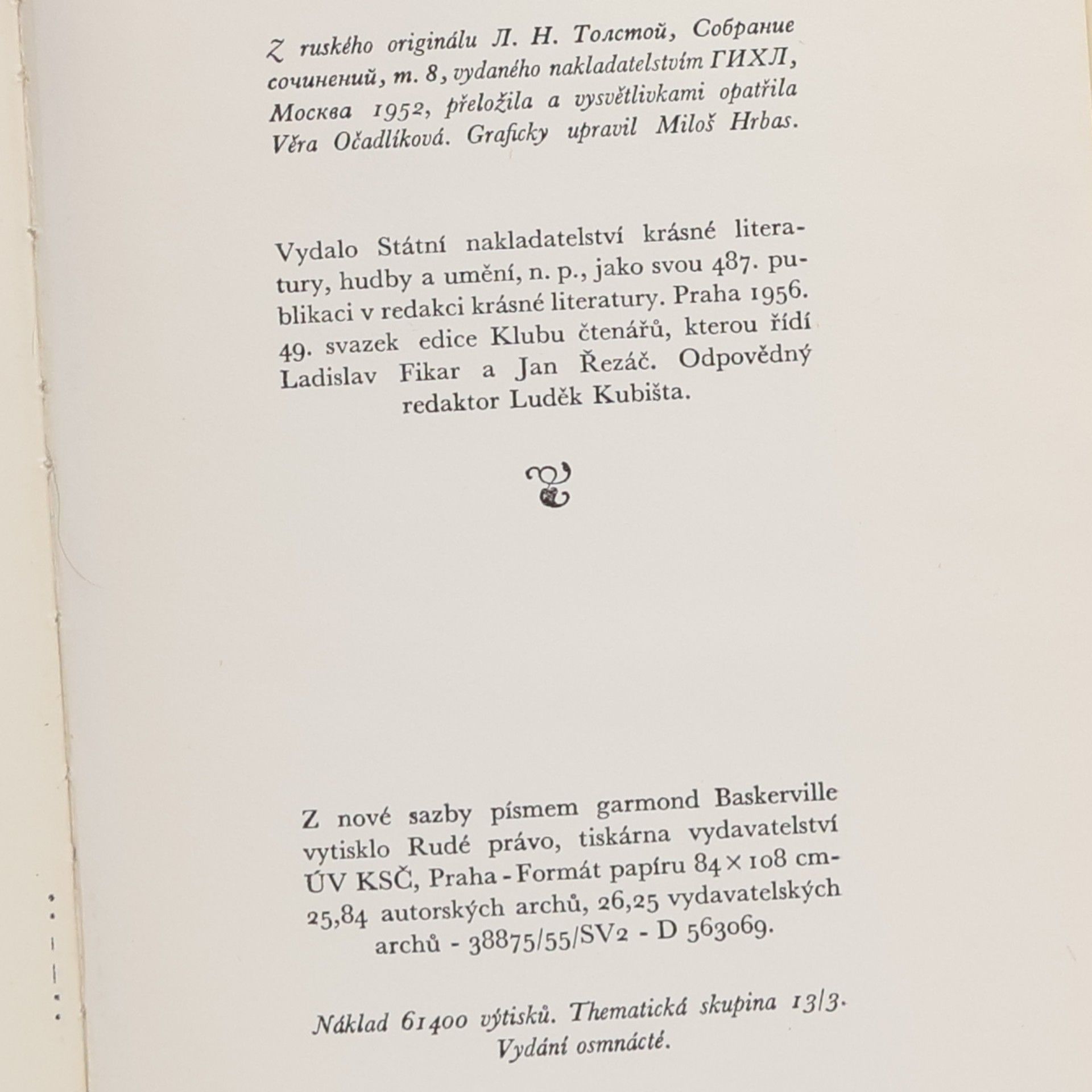 Lew Nikolajewitsch Tolstoi Anna Kareninová I.