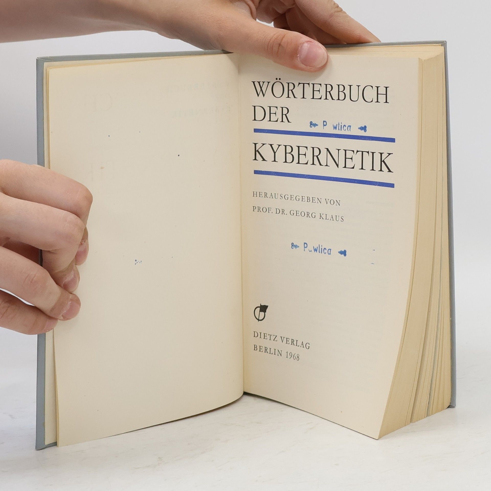Georg Klaus Wörterbuch der Kybernetik
