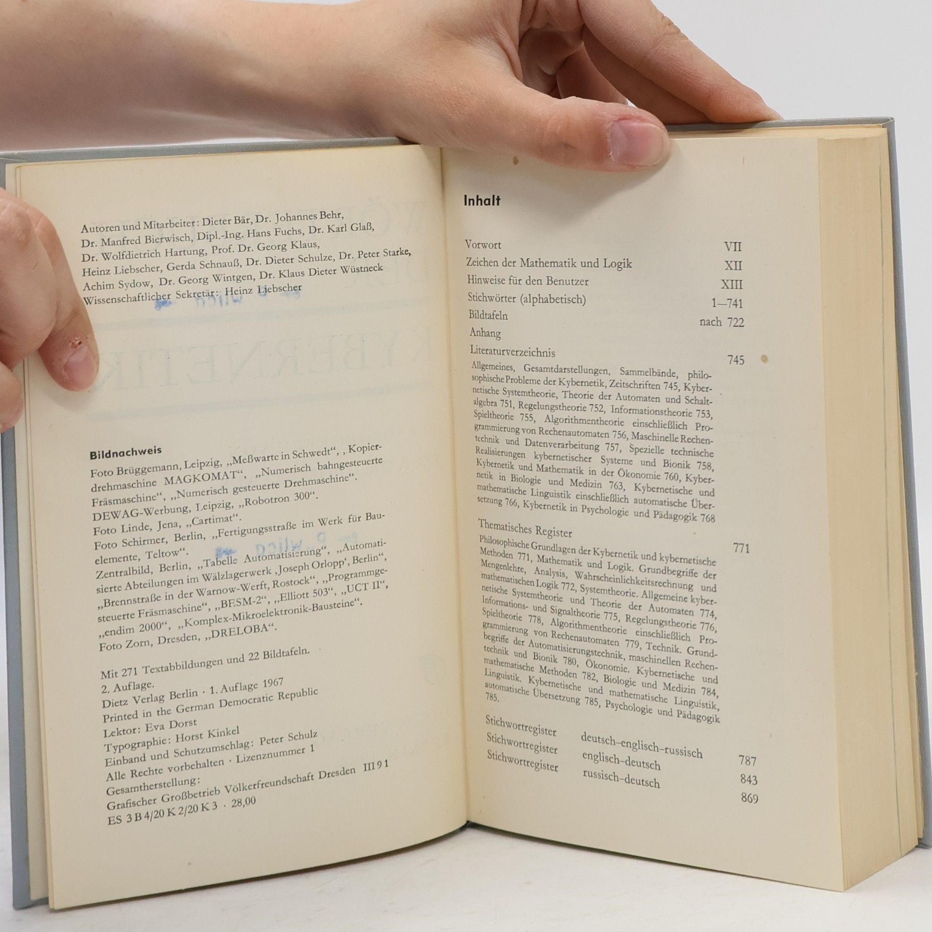 Georg Klaus Wörterbuch der Kybernetik