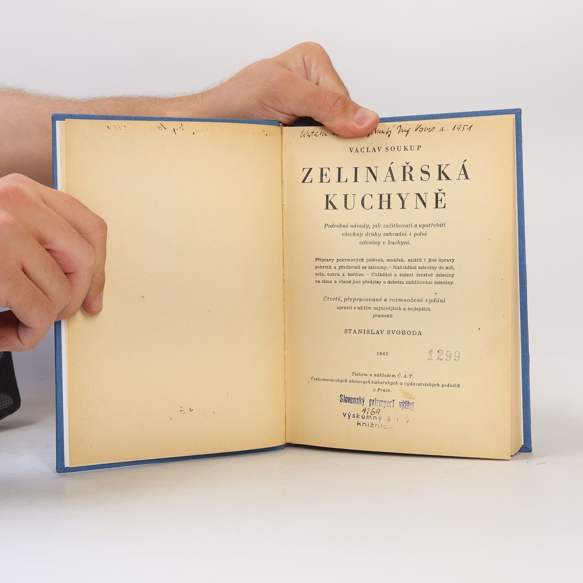 Václav Soukup Zelinářská kuchyně