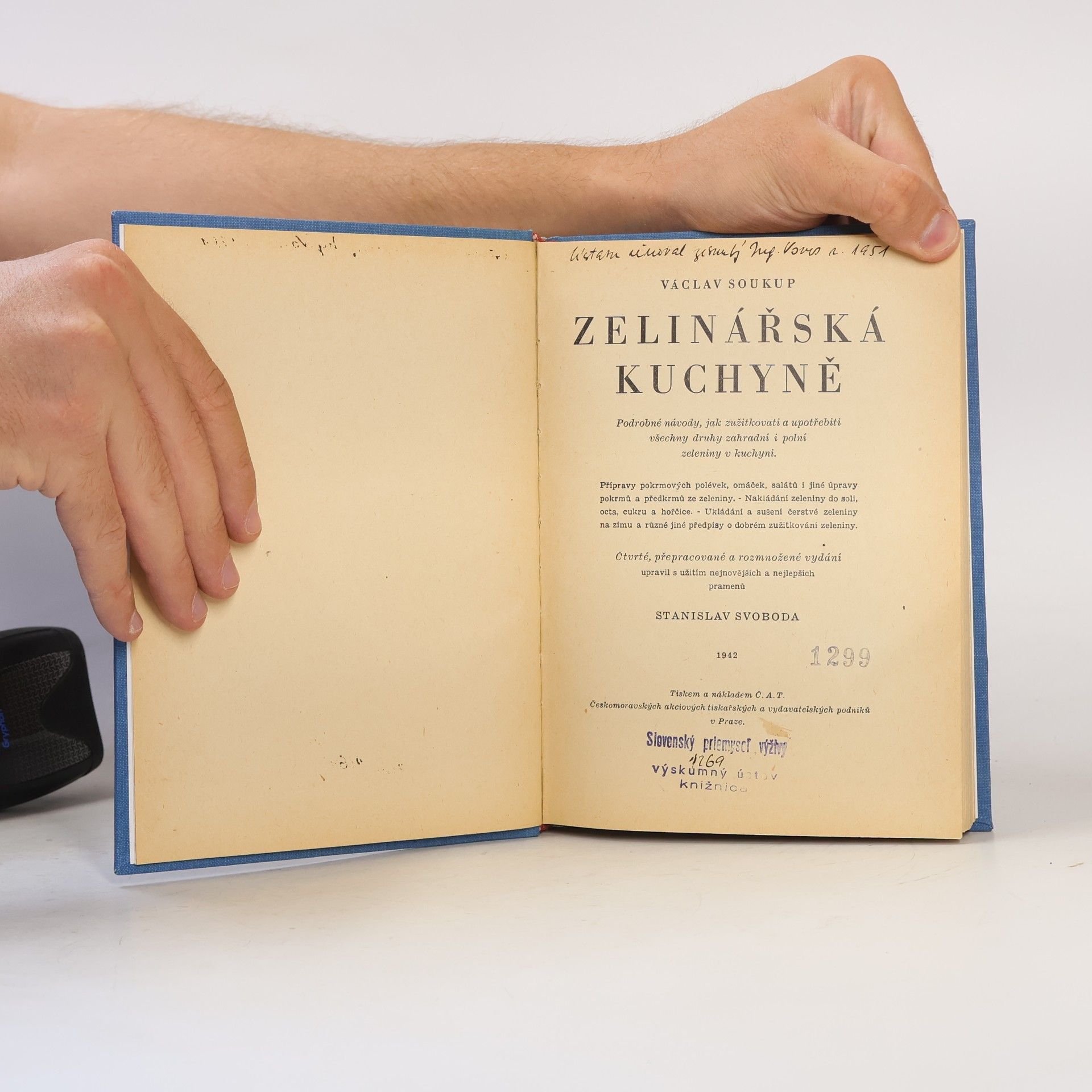 Václav Soukup Zelinářská kuchyně
