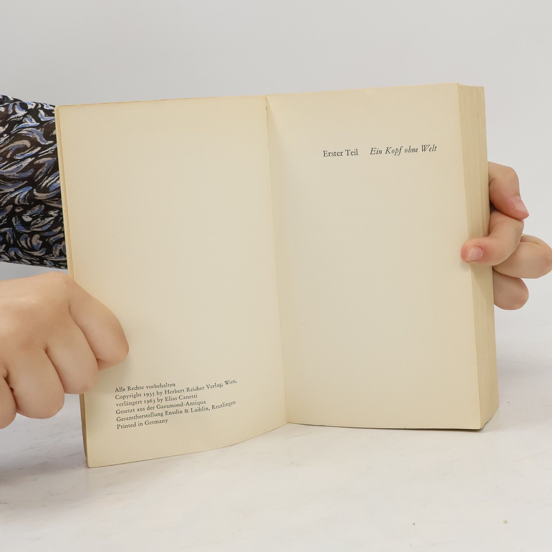 Elias Canetti Die Blendung