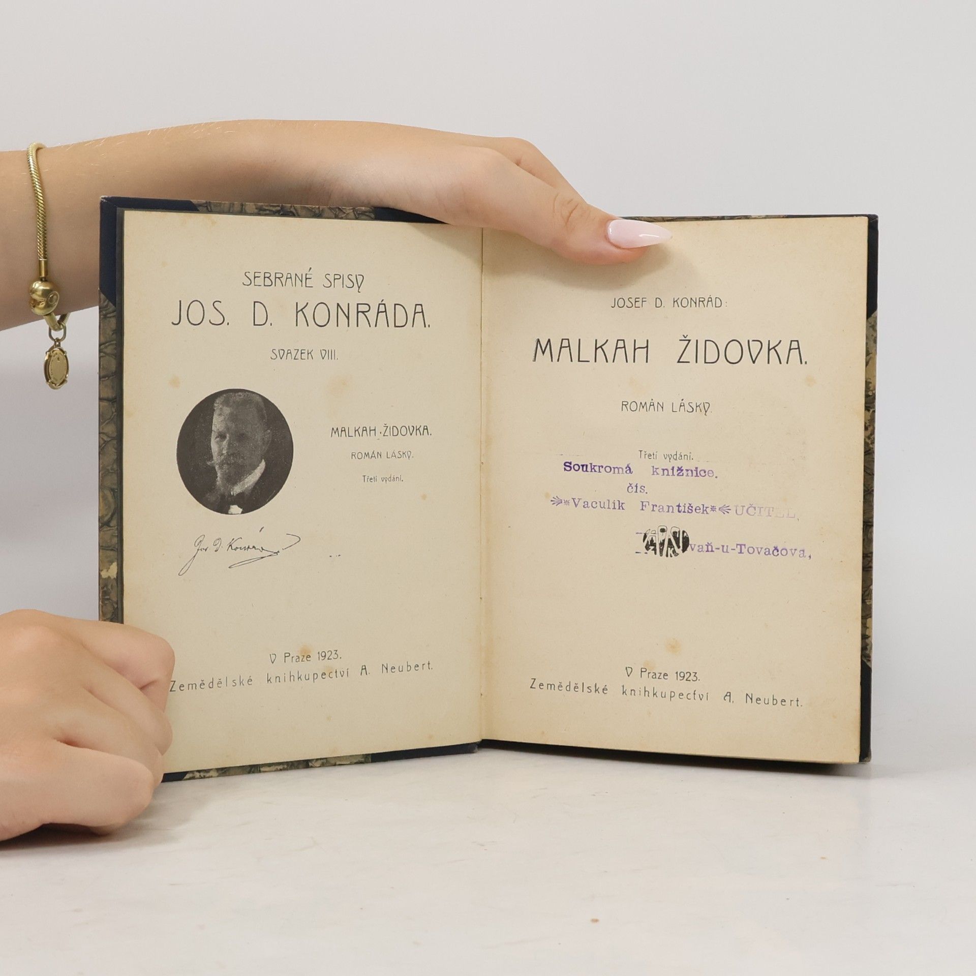 Josef Deograt Konrád Malkah židovka