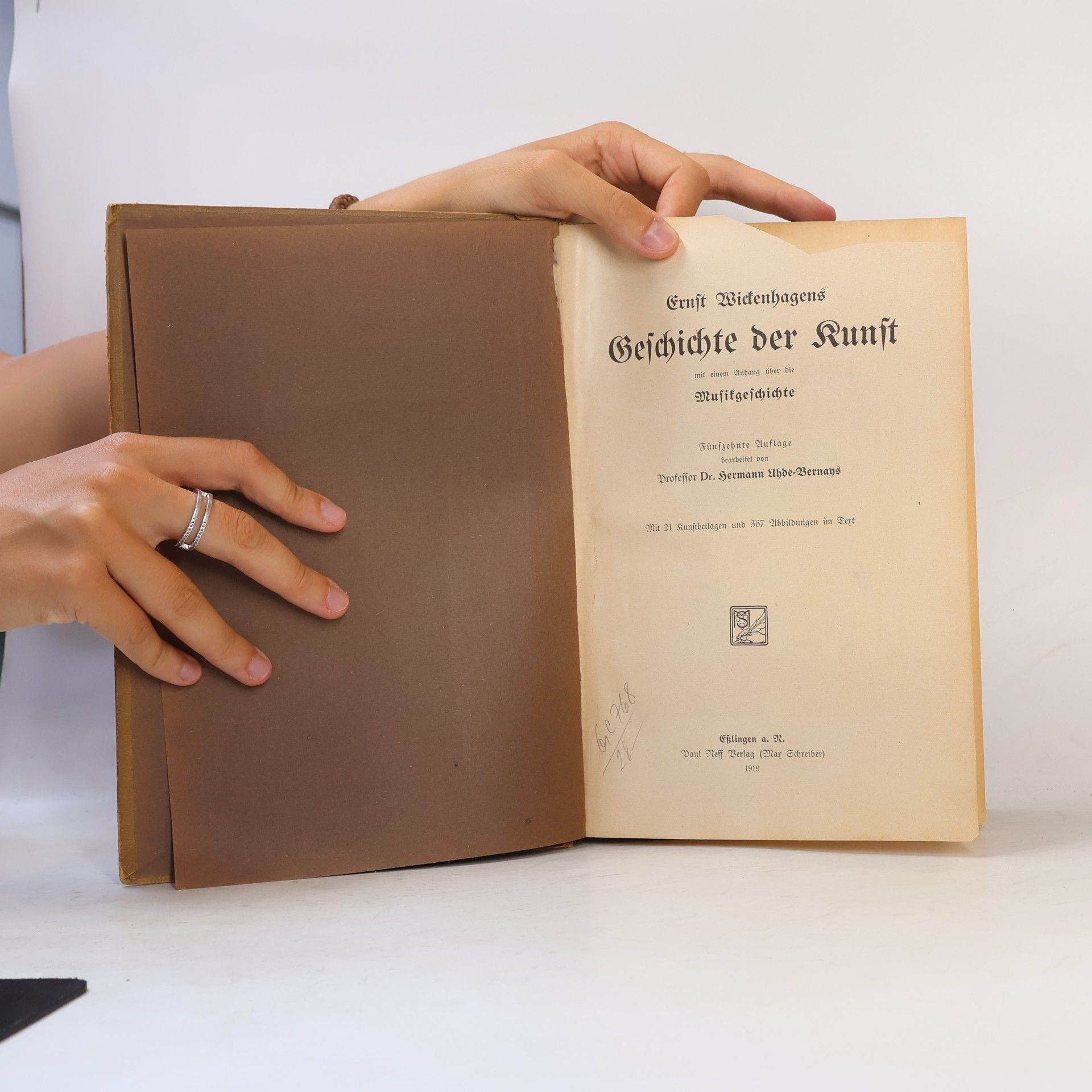 Ernst Wickenhagen Geschichte der Kunst