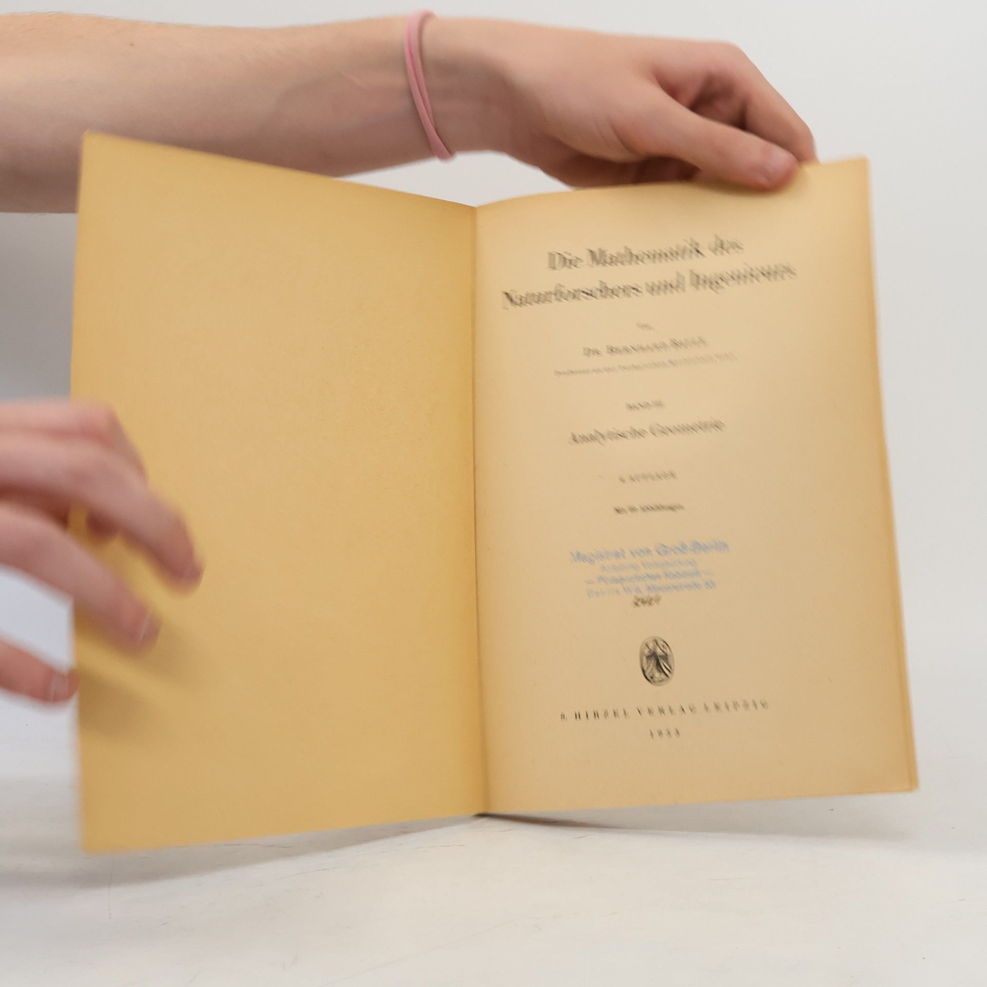 Bernhard Baule Die Mathematik des Naturforschers und Ingenieurs III.