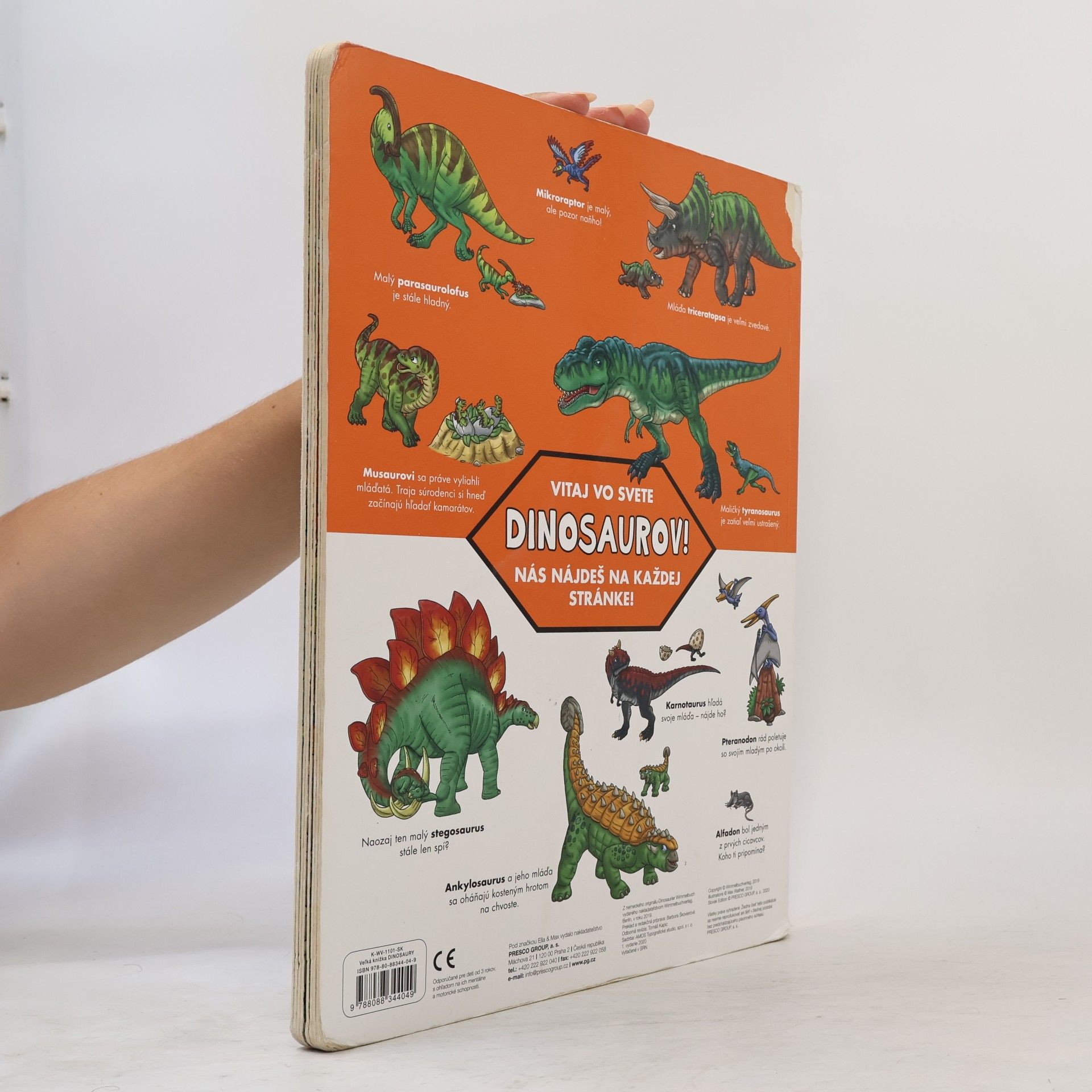 Max Walther Veľká knižka DINOSAURY pre malých rozprávačov