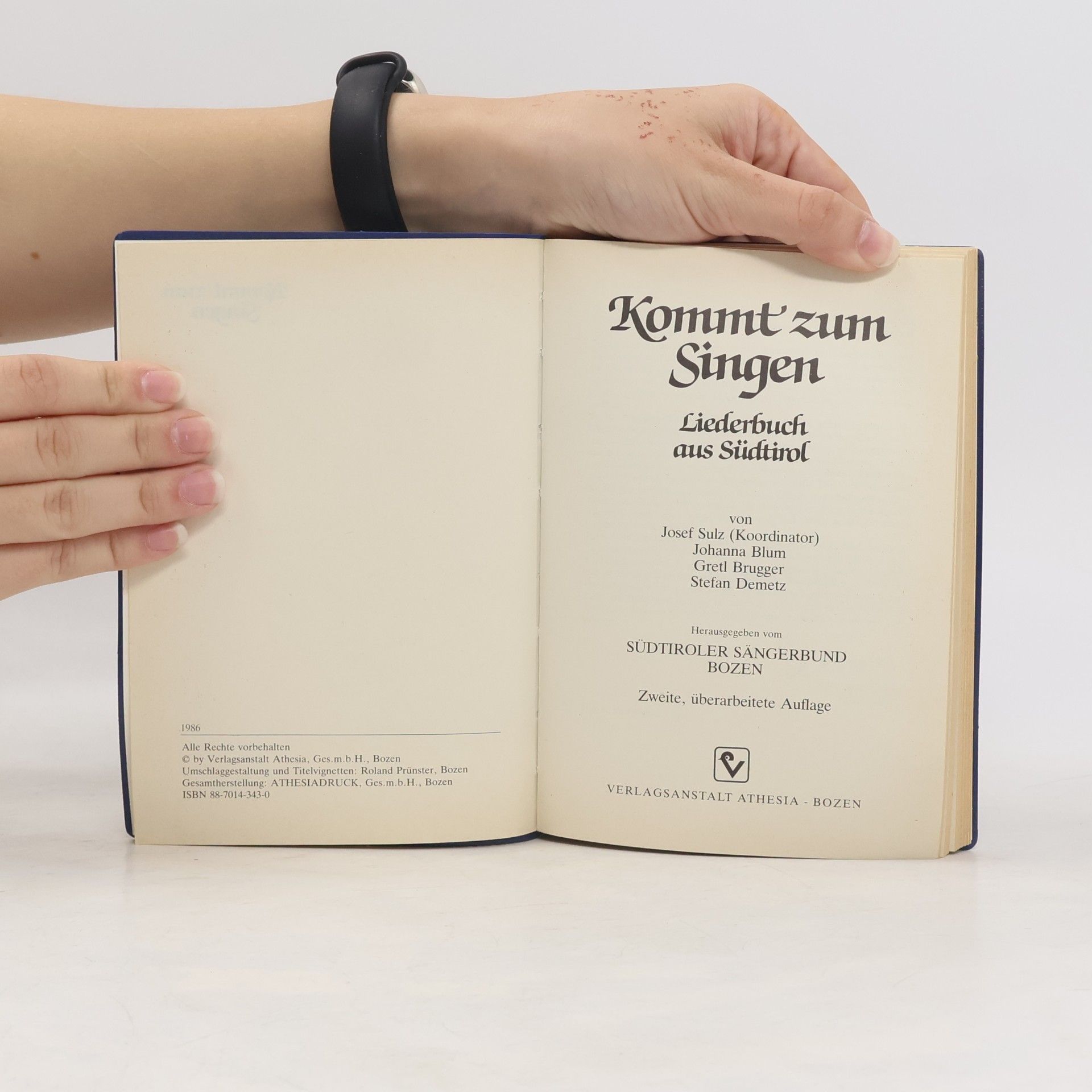 Josef Sulz Kommt zum Singen: Liederbuch aus Südtirol