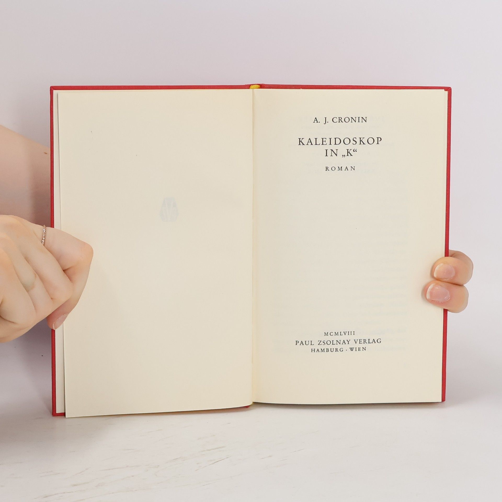 A. J. Cronin Kaleidoskop in "K"