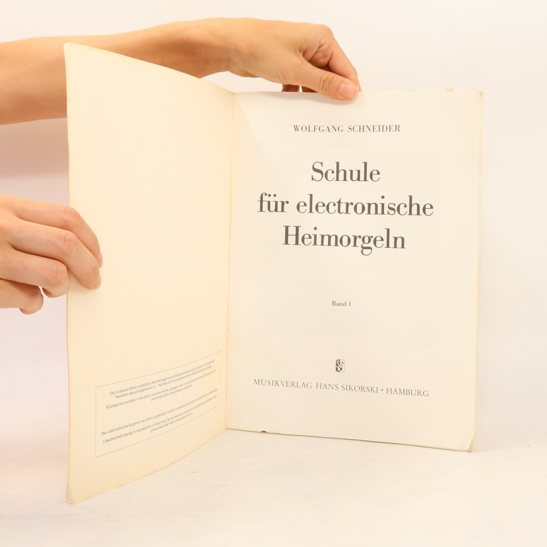 Wolfgang Schneider Schule für electronische Heimorgeln 1
