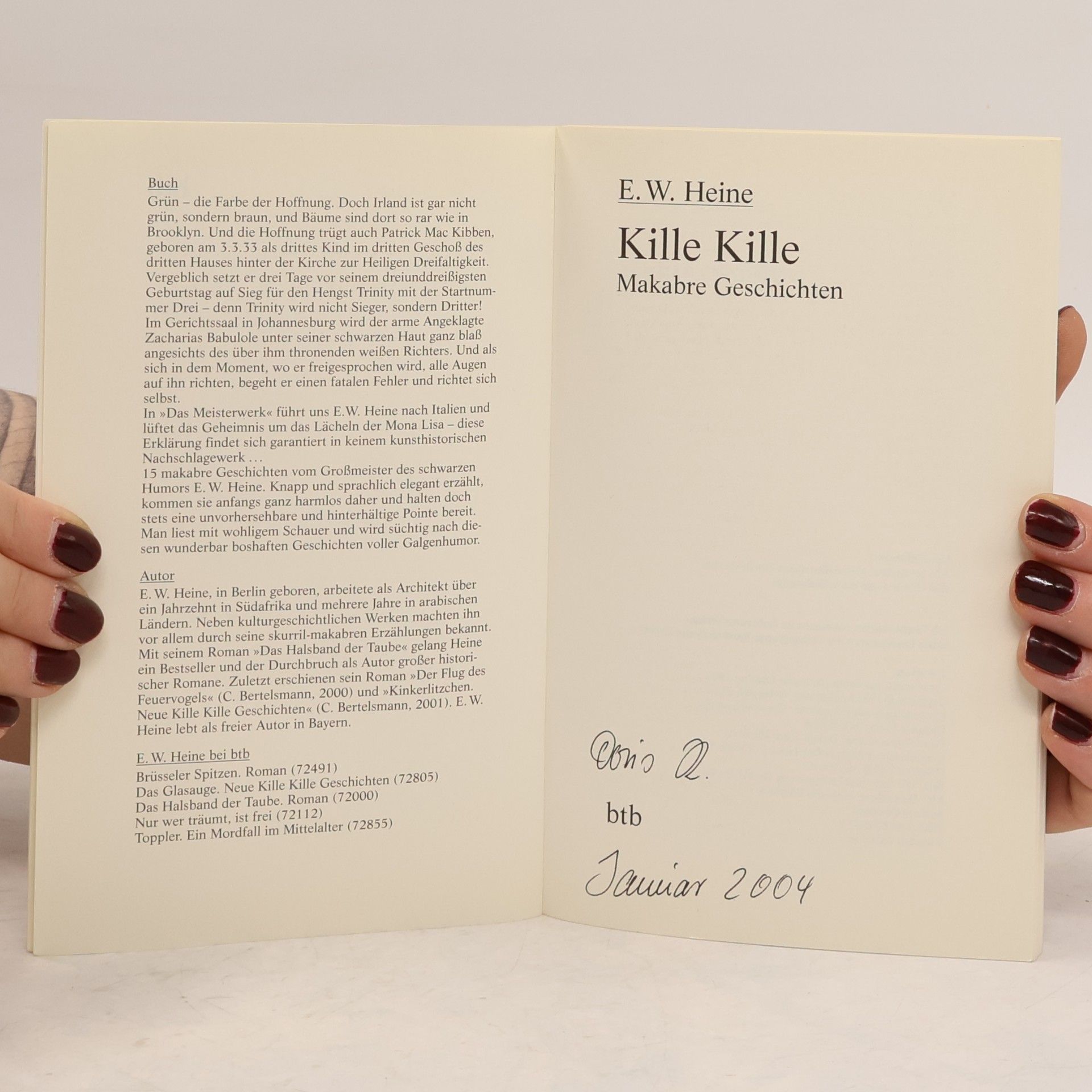 E. W. Ernst W. Heine Kille kille