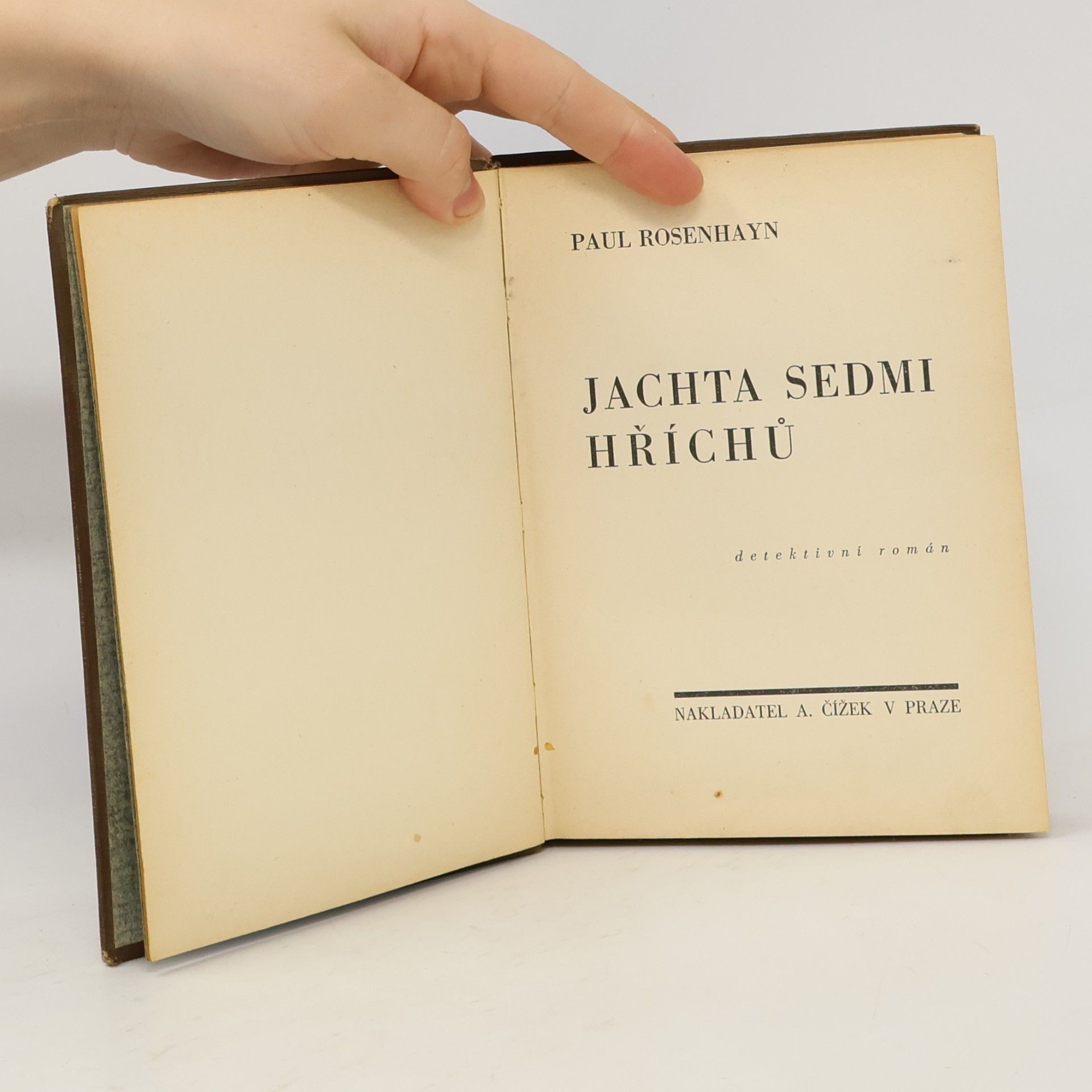 Paul Rosenhayn Jachta sedmi hříchů