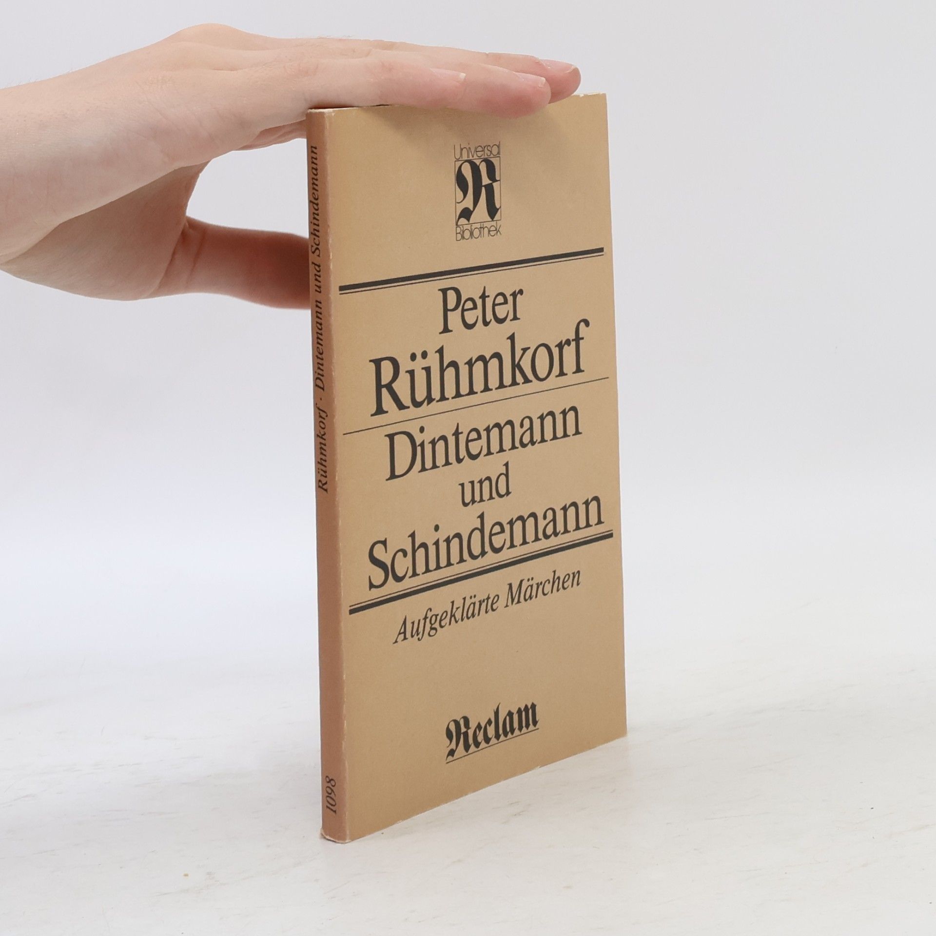 Peter Rühmkorf Dintemann und Schindemann