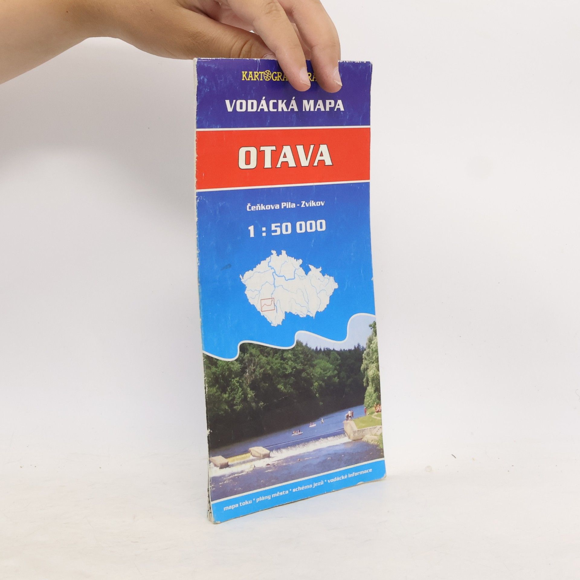 Autorenkollektiv Vodácká mapa: Otava/Čeňkova pila - Zvíkov/1:50 tis.