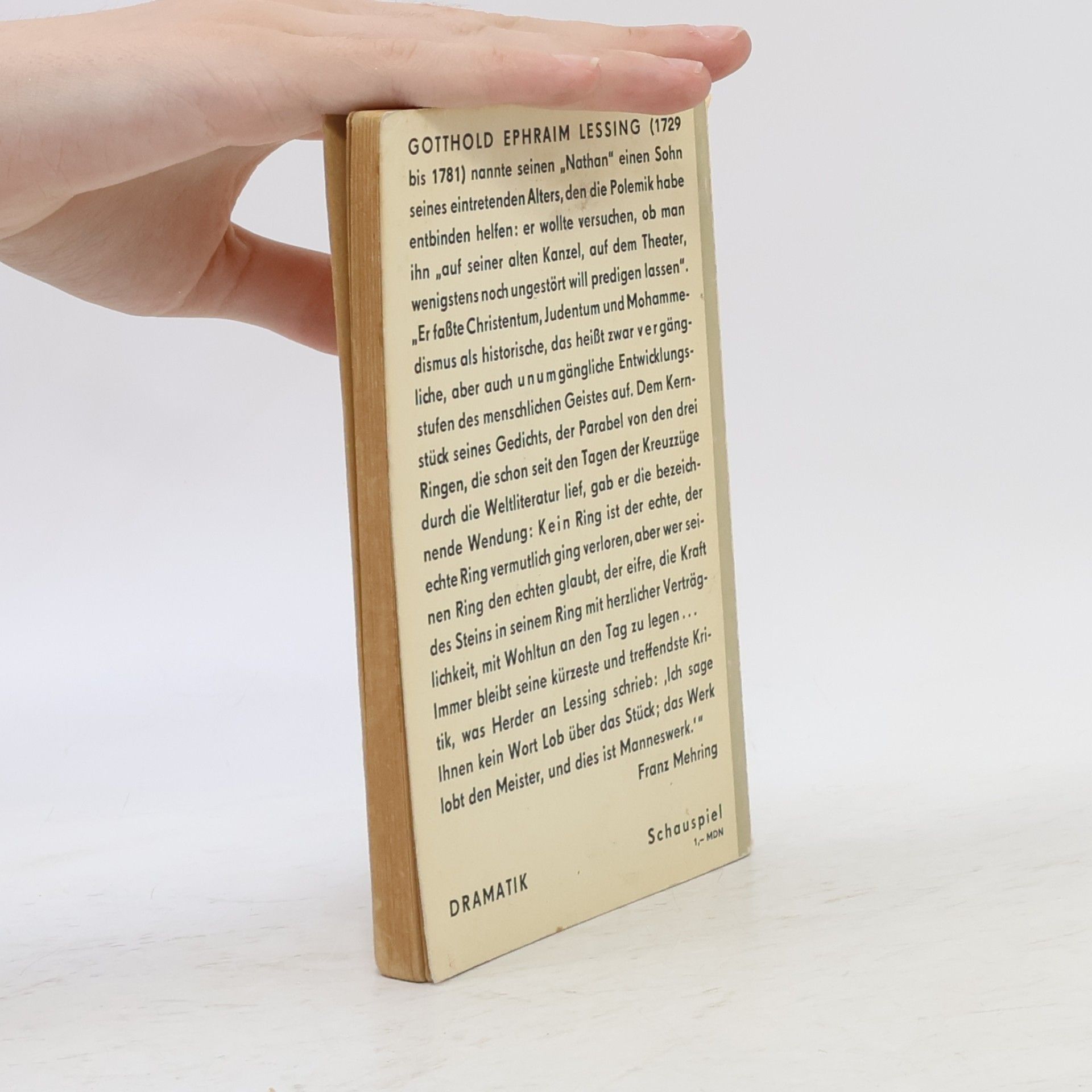 Gotthold Ephraim Lessing Nathan der Weise