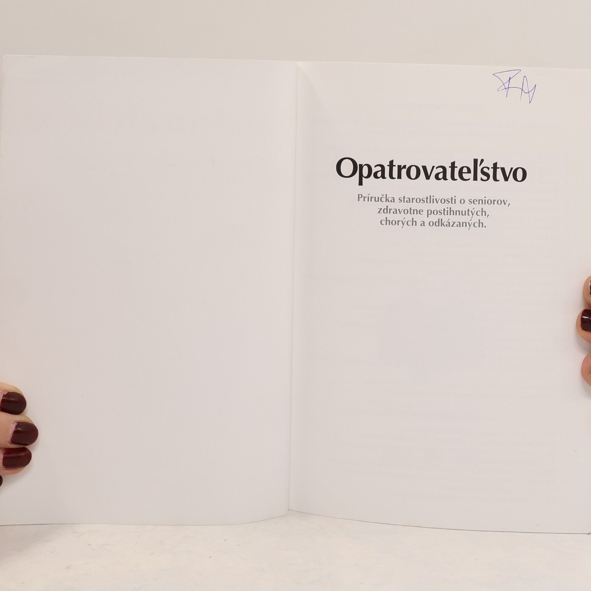Collectif d'auteurs Opatrovateľstvo