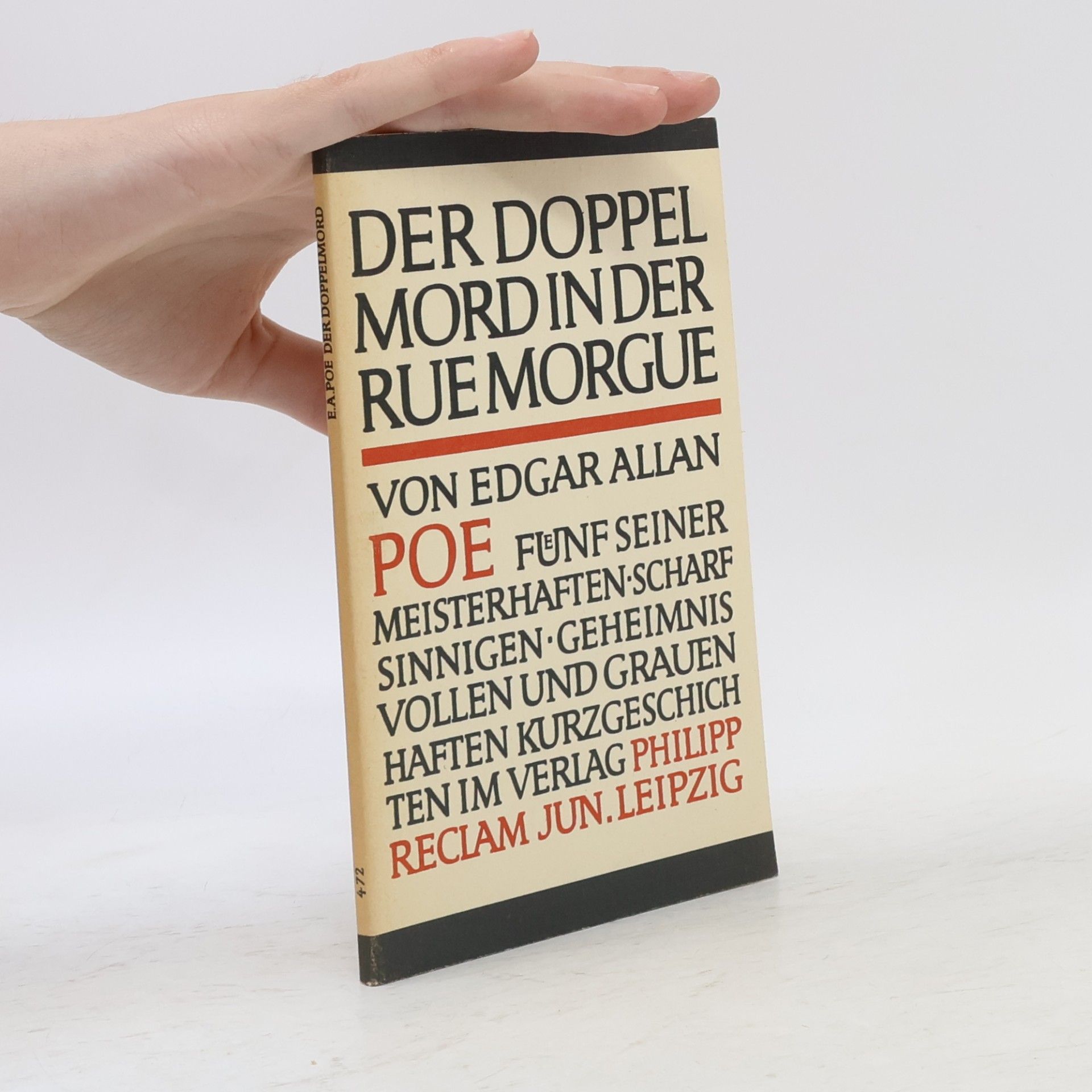 Edgar Allan Poe Der Doppelmord in der Rue Morgue