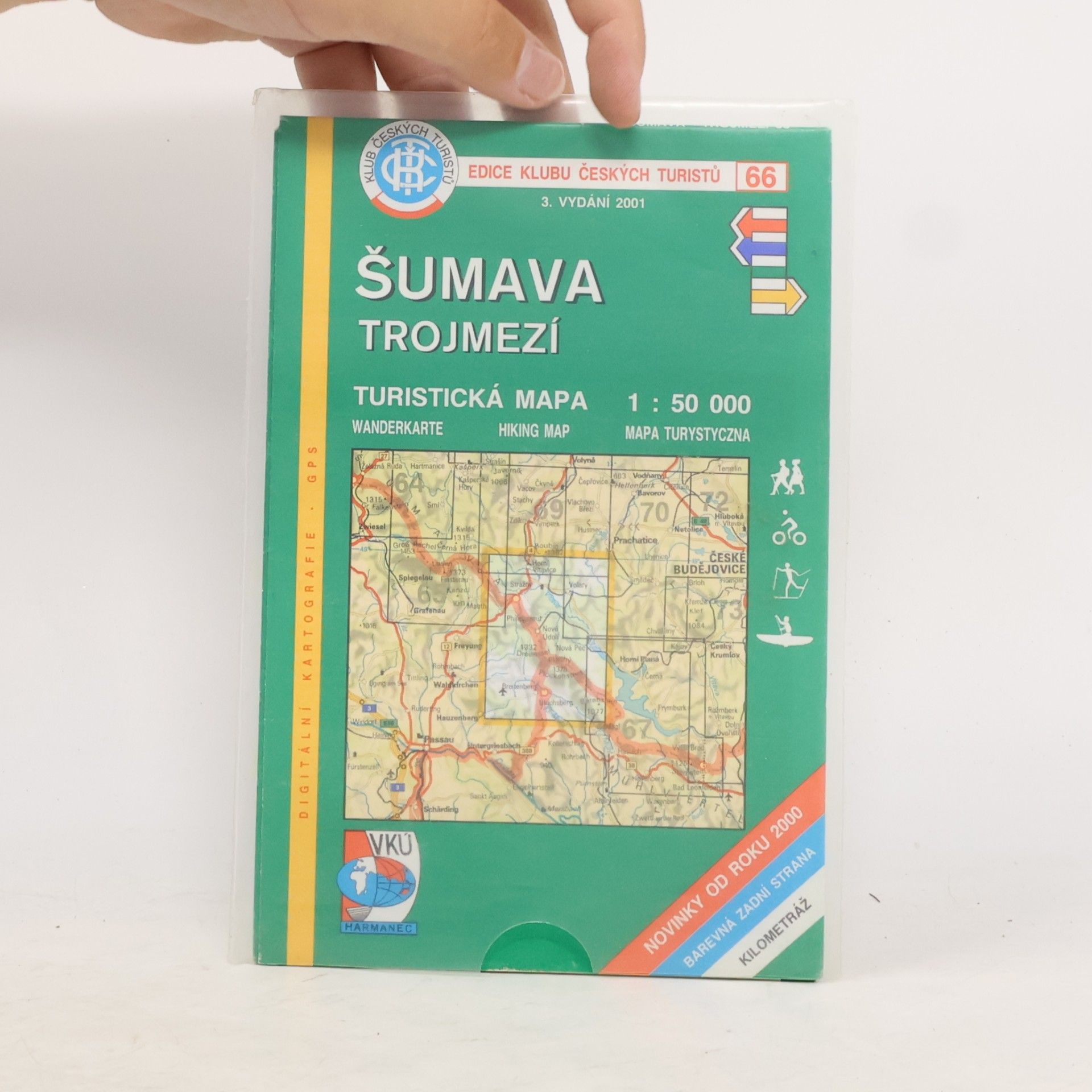 Jiří Rohlík Šumava - Trojmezí. Turistická mapa = Wanderkarte = hiking map = mapa turystyczna