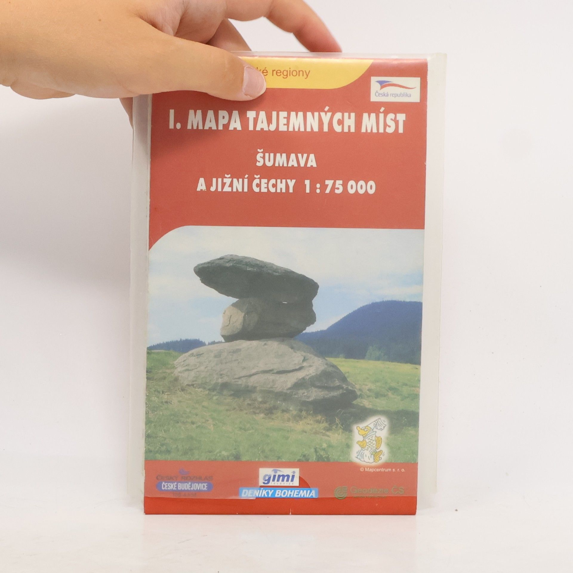 Kolektiv autorů Mapa tajemných míst. Šumava a jižní Čechy 1:75 000