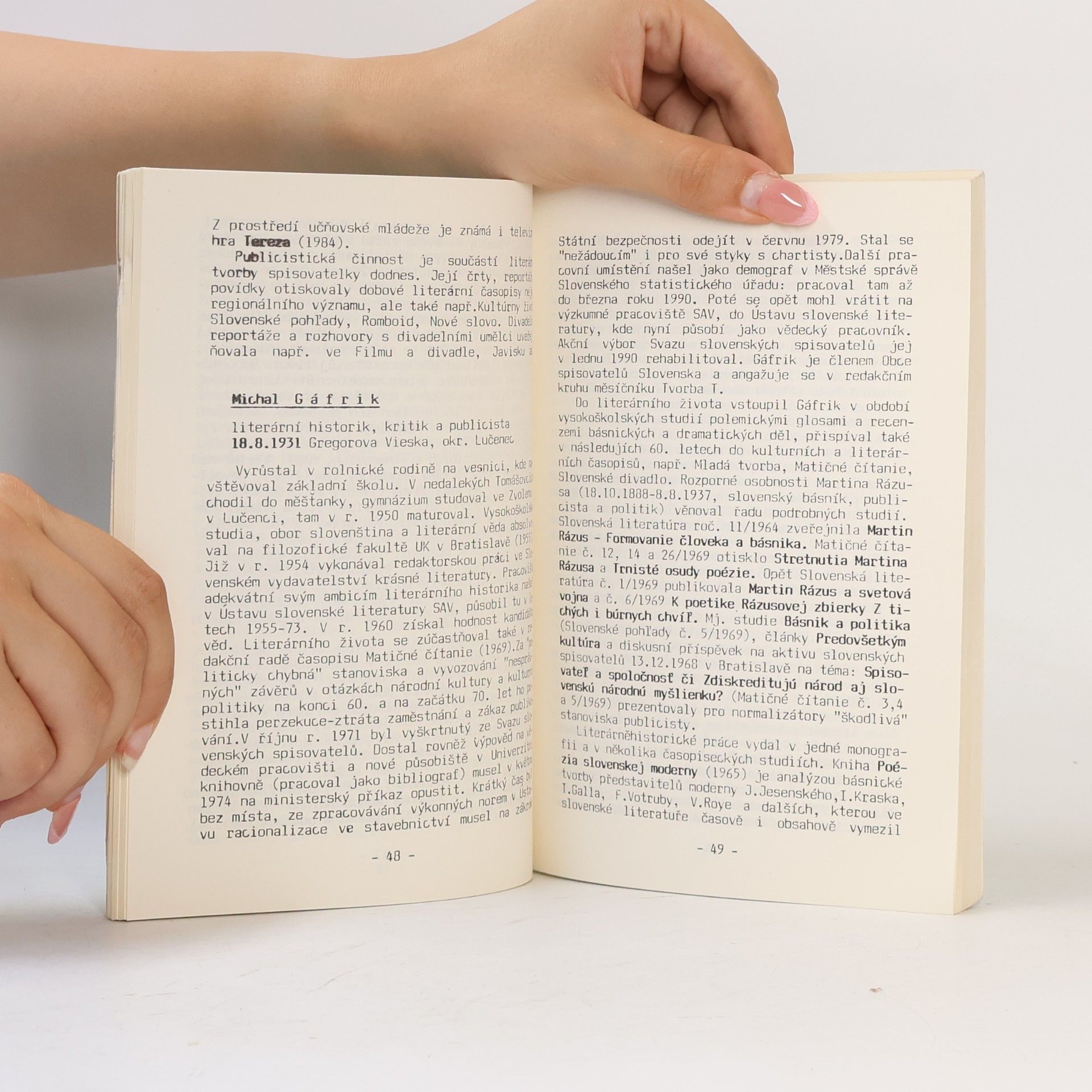 Dagmar Perstická Dominik Tatarka a ti druzí: Informace o umlčované a zamlčované slovenské literatuře
